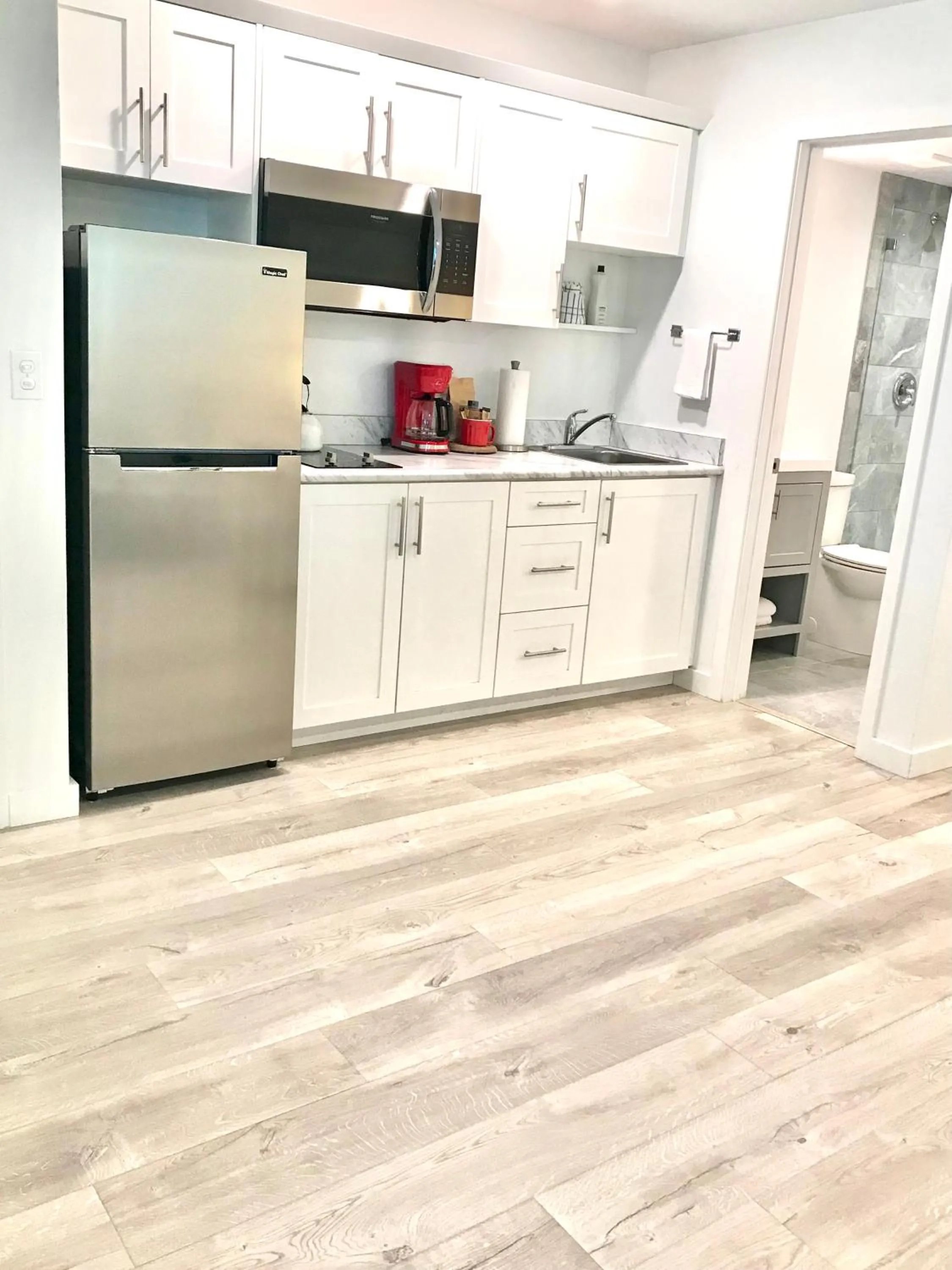 kitchen in Organic Beach Retreat
