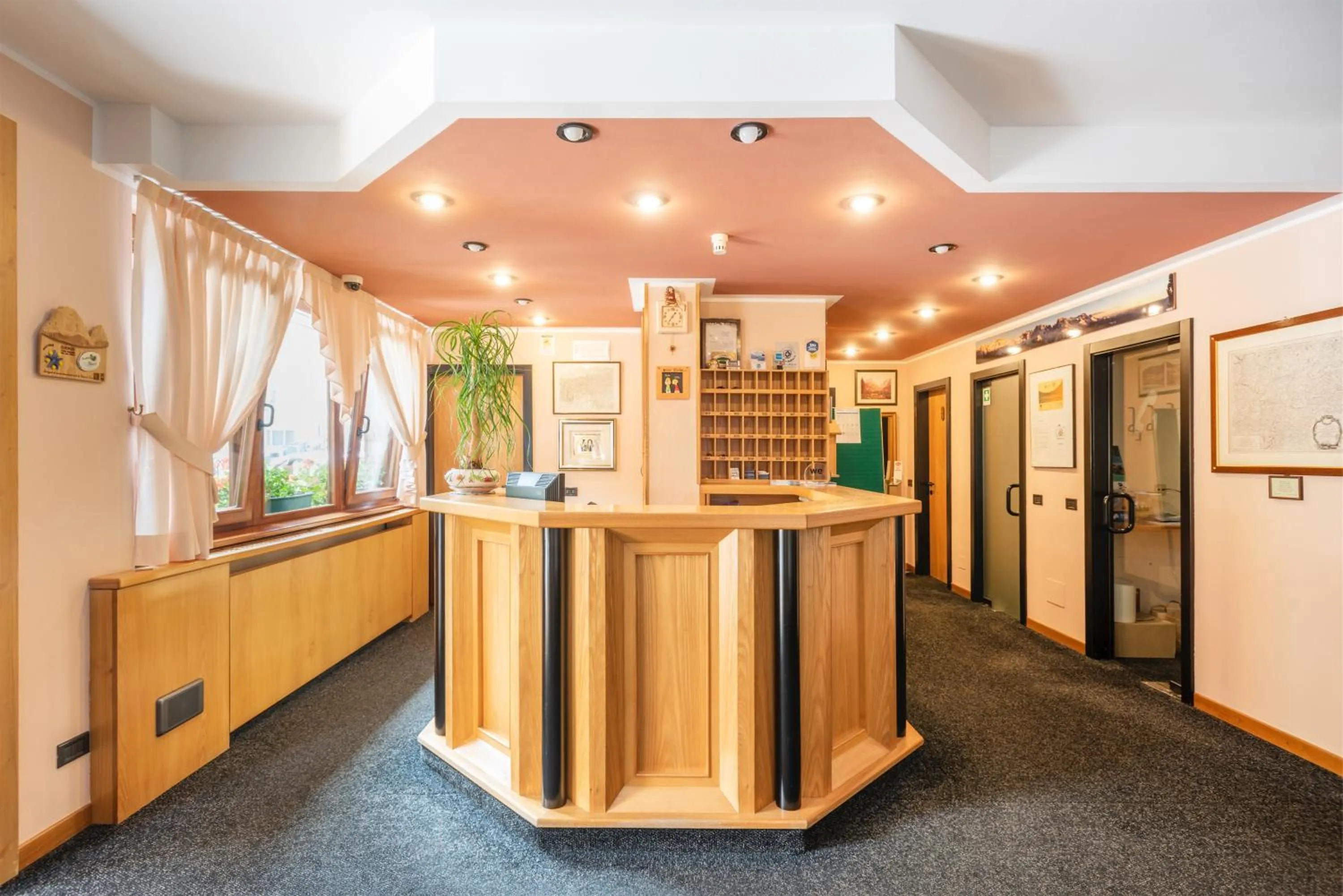 Lobby or reception in Hotel Alpina