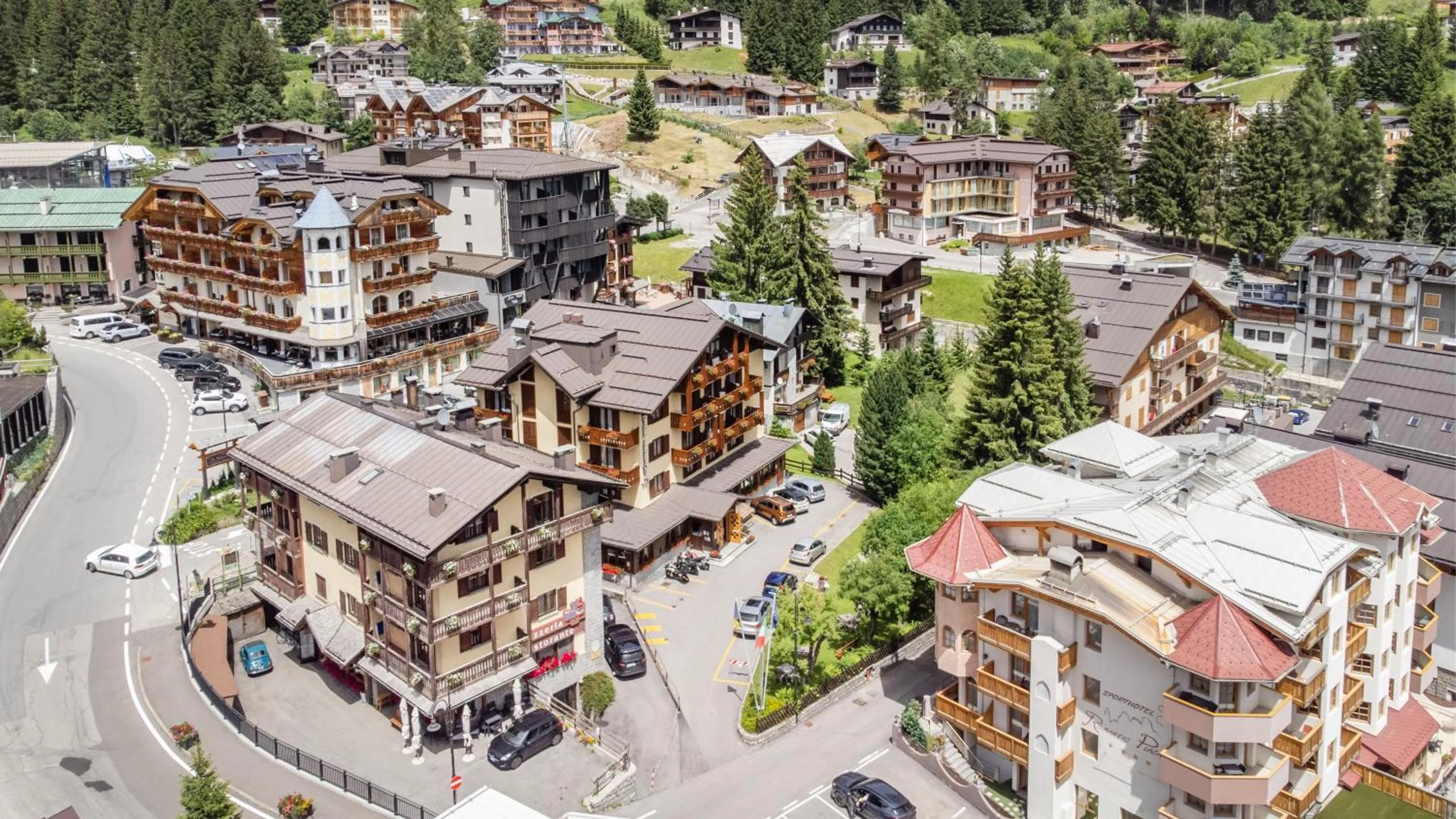 Bird's eye view in Hotel Alpina