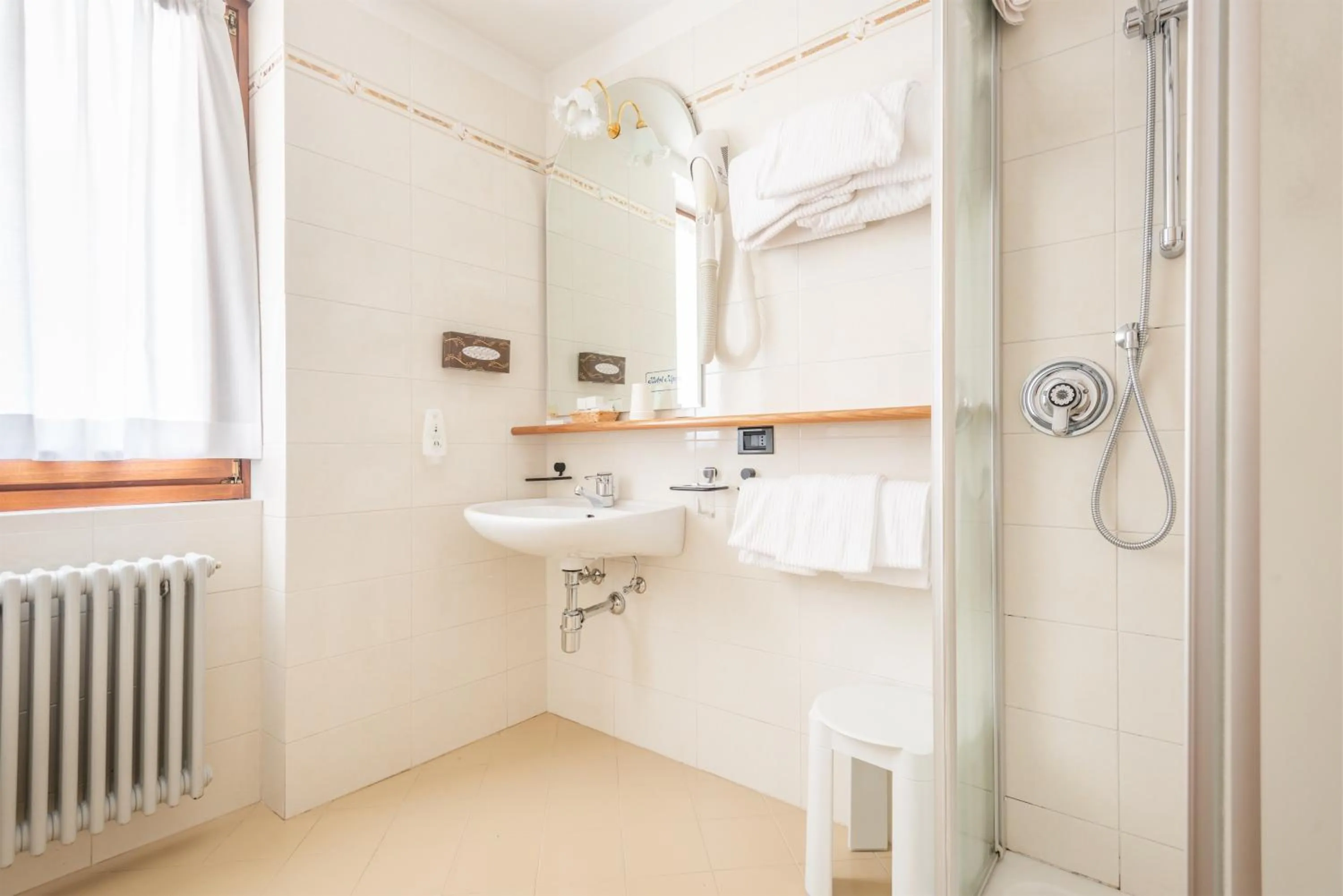 Shower in Hotel Alpina