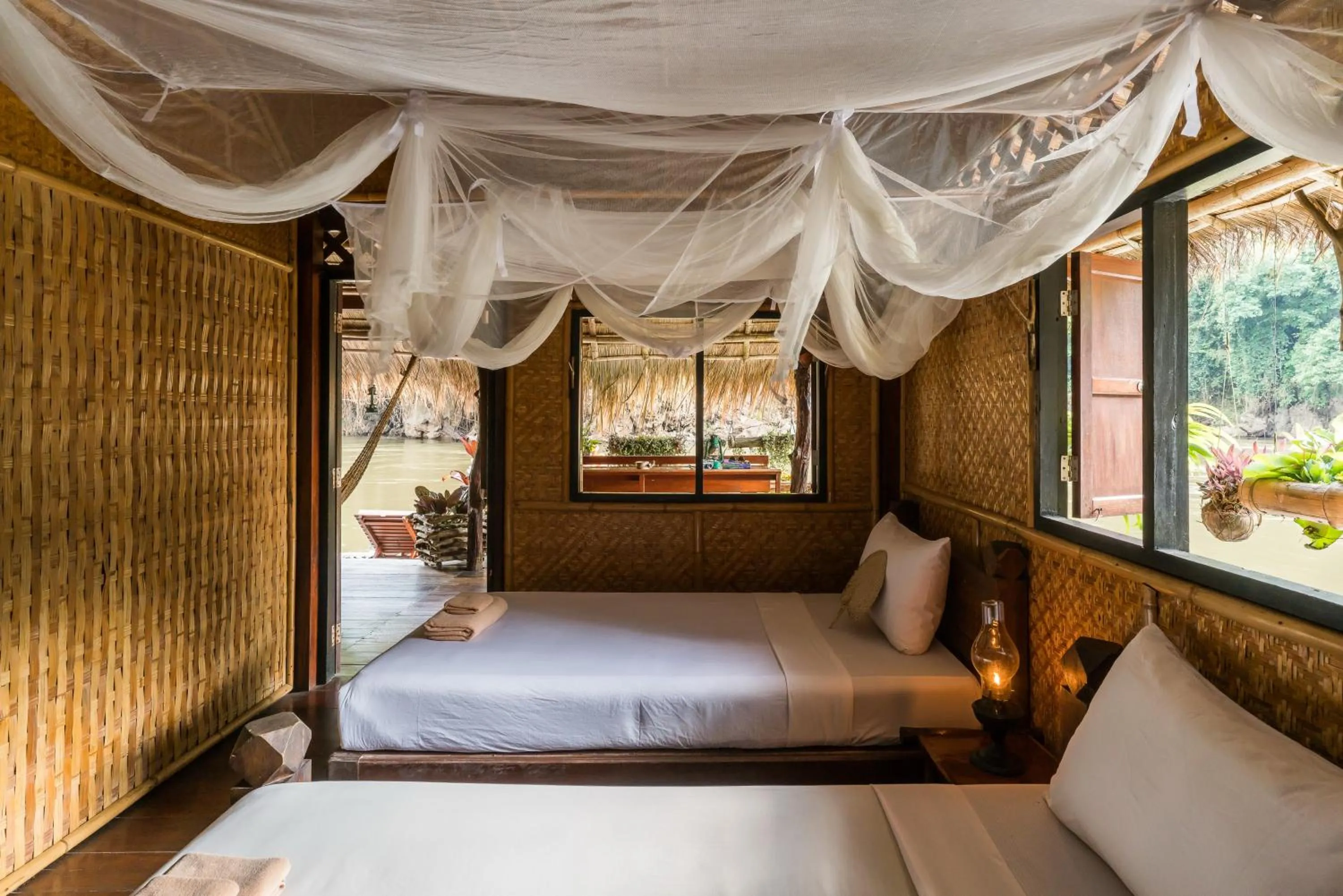 Bed in River Kwai Jungle Rafts