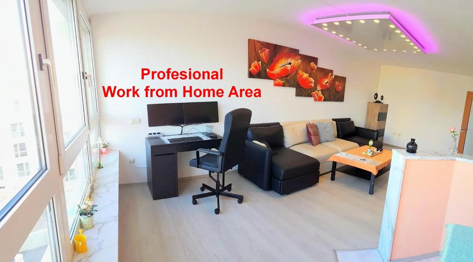 Business facilities in 80 qm Apartment Alessia Nürnberg