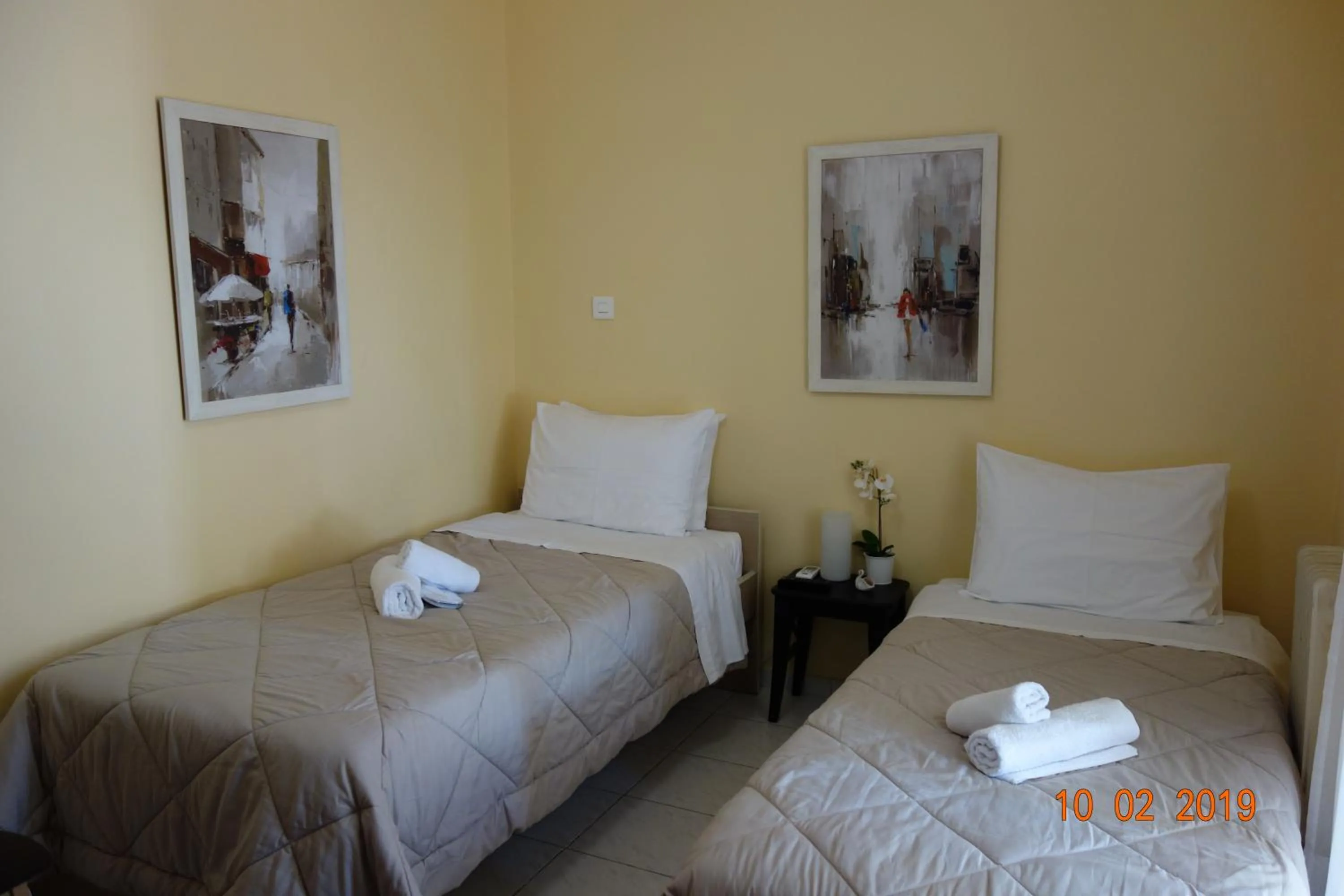 Bedroom, Bed in Apartment studio near Marousi station Athens