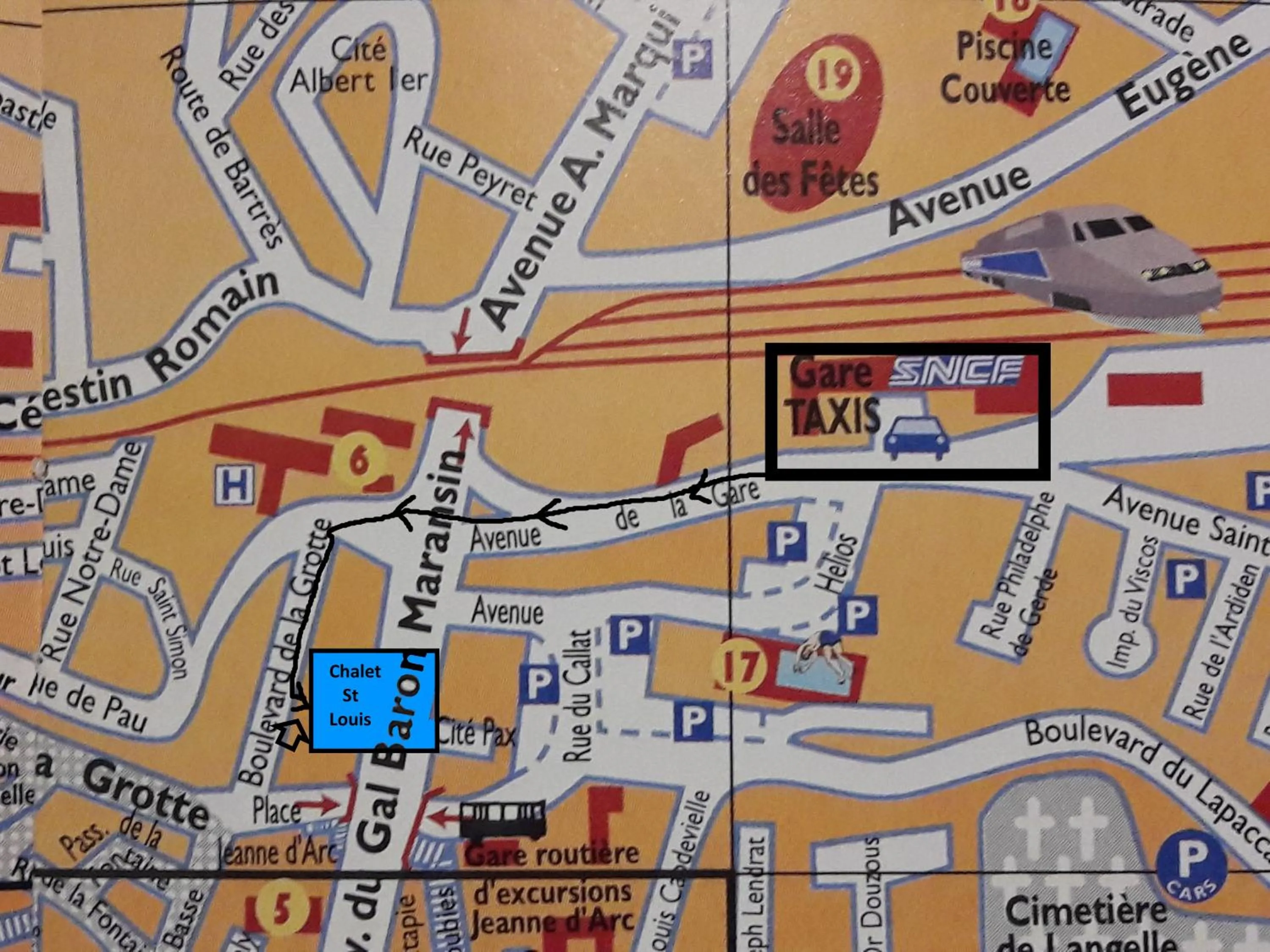 Floor plan in Chalet Saint Louis