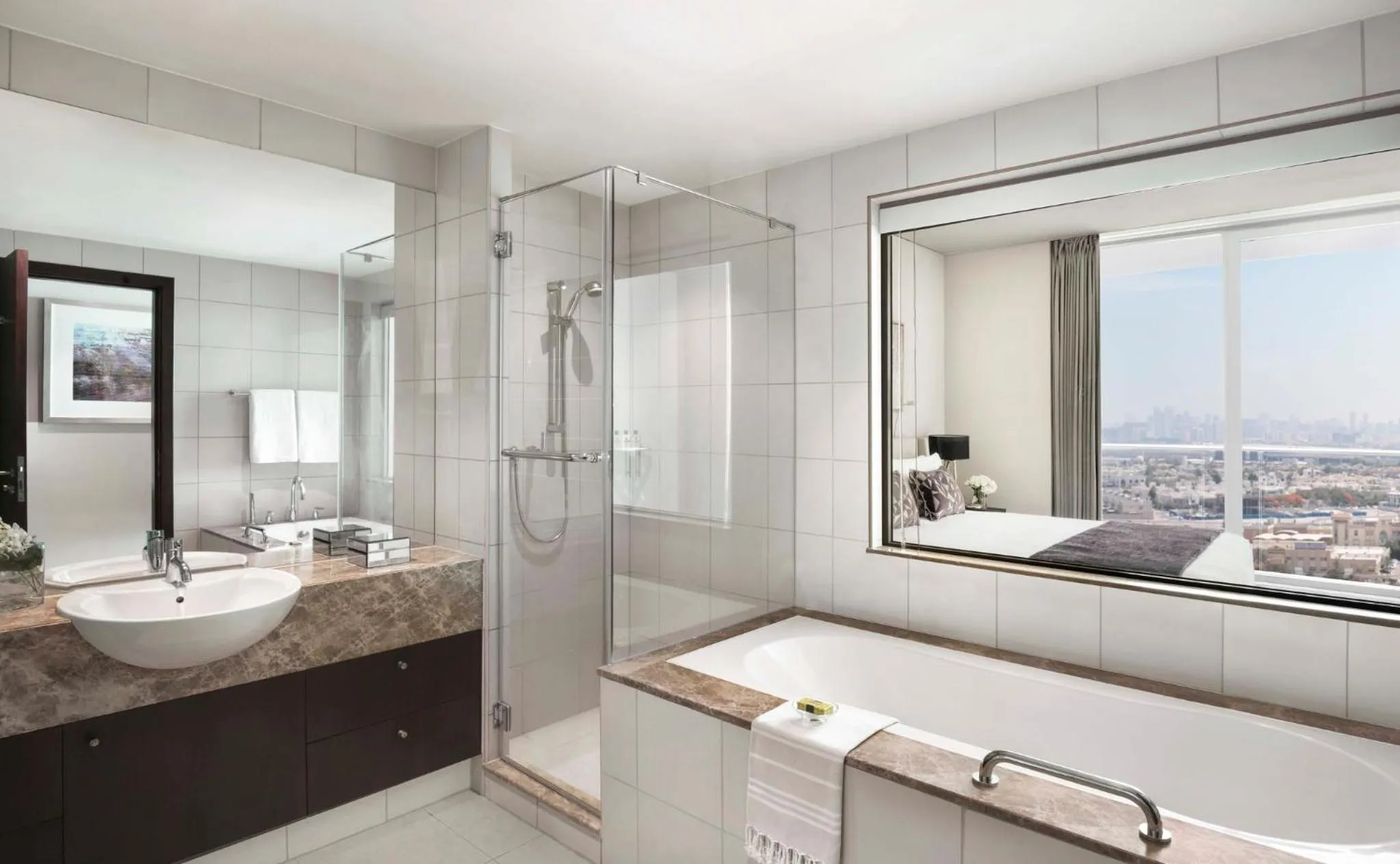 Bathroom in InterContinental Residence Suites Dubai Festival City by IHG