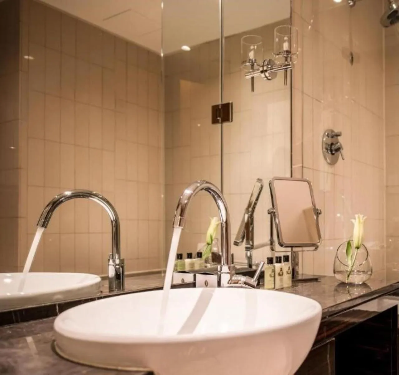 Bathroom in InterContinental Residence Suites Dubai Festival City by IHG