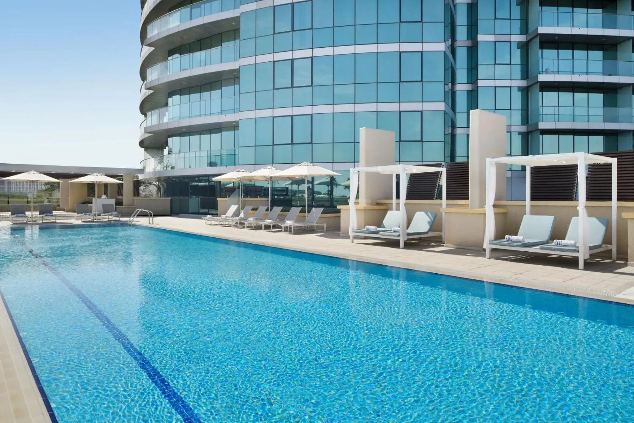 Swimming pool in InterContinental Residence Suites Dubai Festival City by IHG Swimming pool in InterContinental Residence Suites Dubai Festival City by IHG