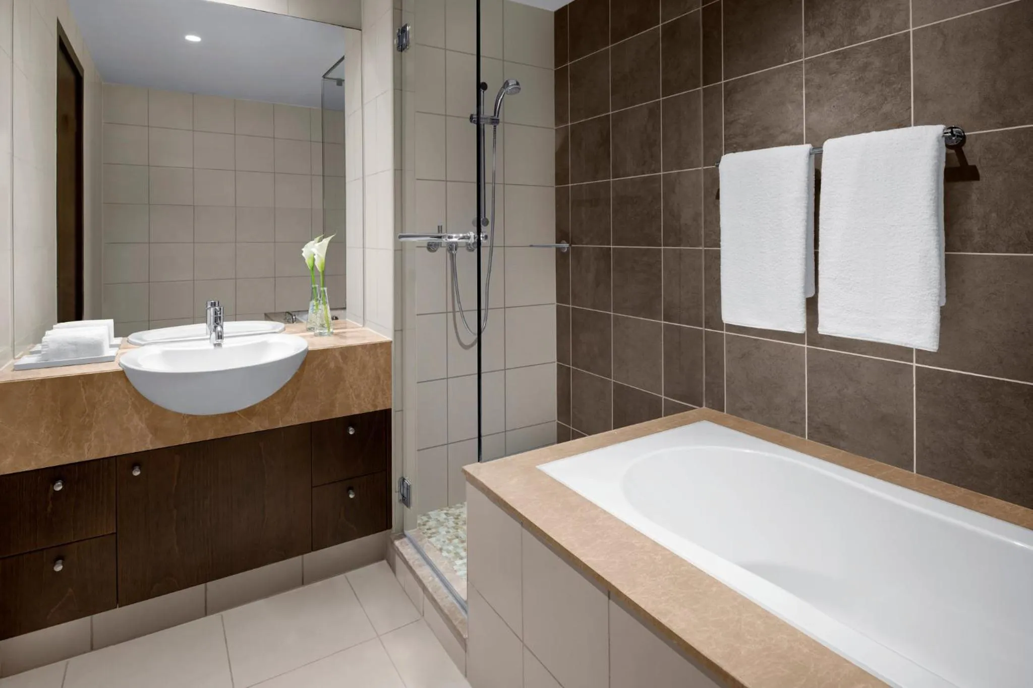 Bathroom in InterContinental Residence Suites Dubai Festival City by IHG