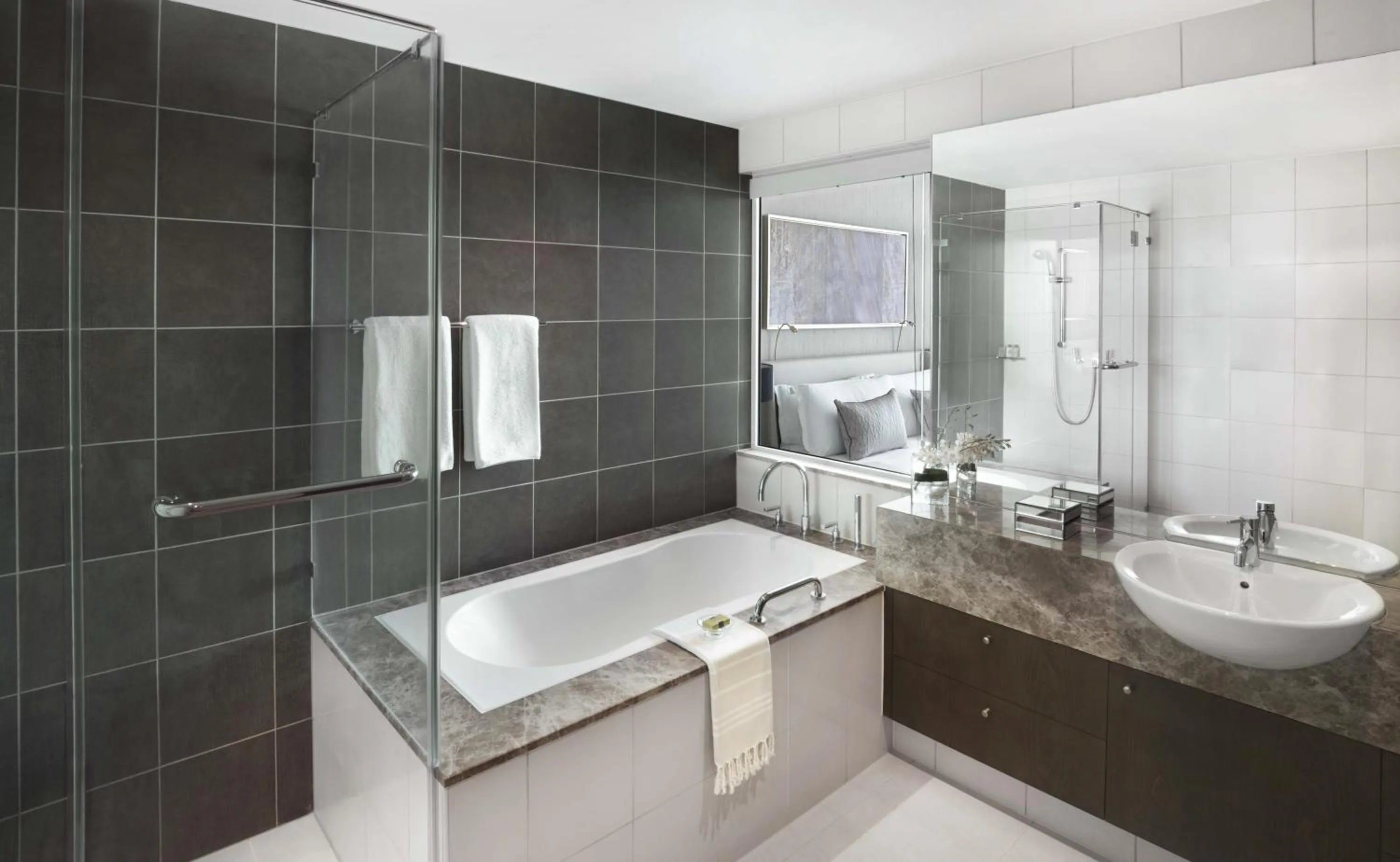 Bathroom in InterContinental Residence Suites Dubai Festival City by IHG