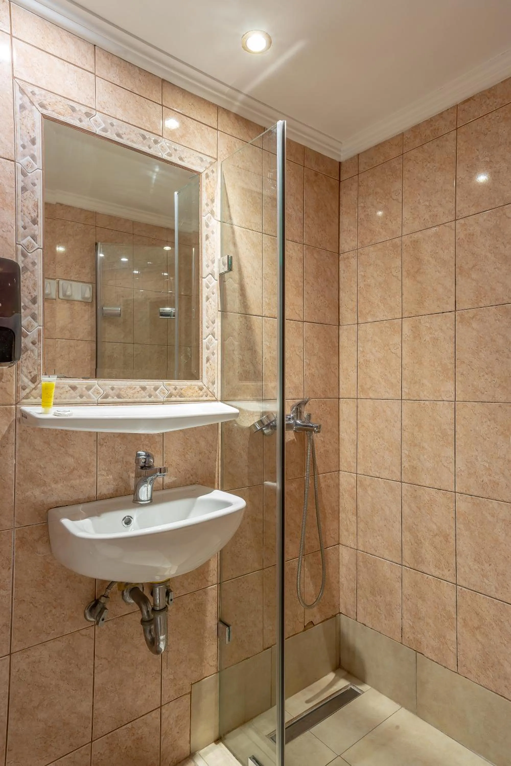 Shower in Hotel Byron