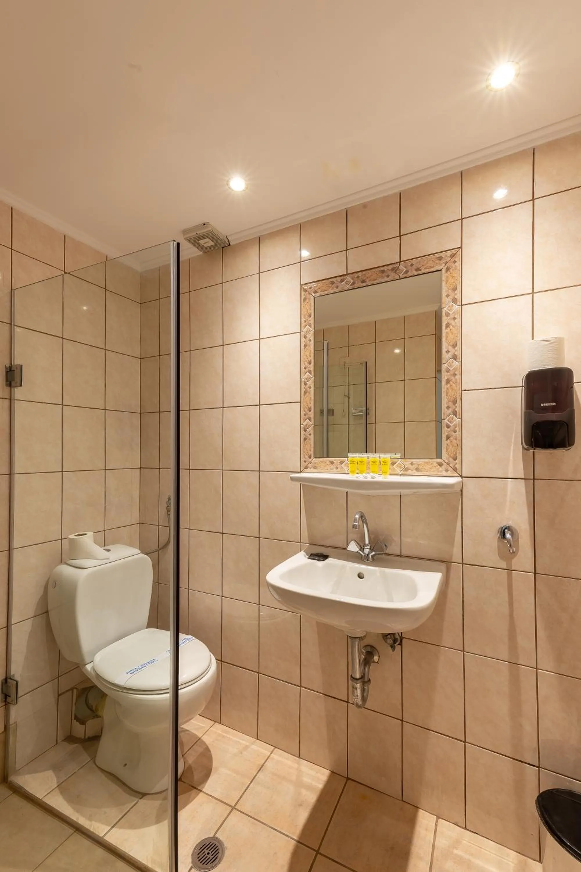 Shower in Hotel Byron