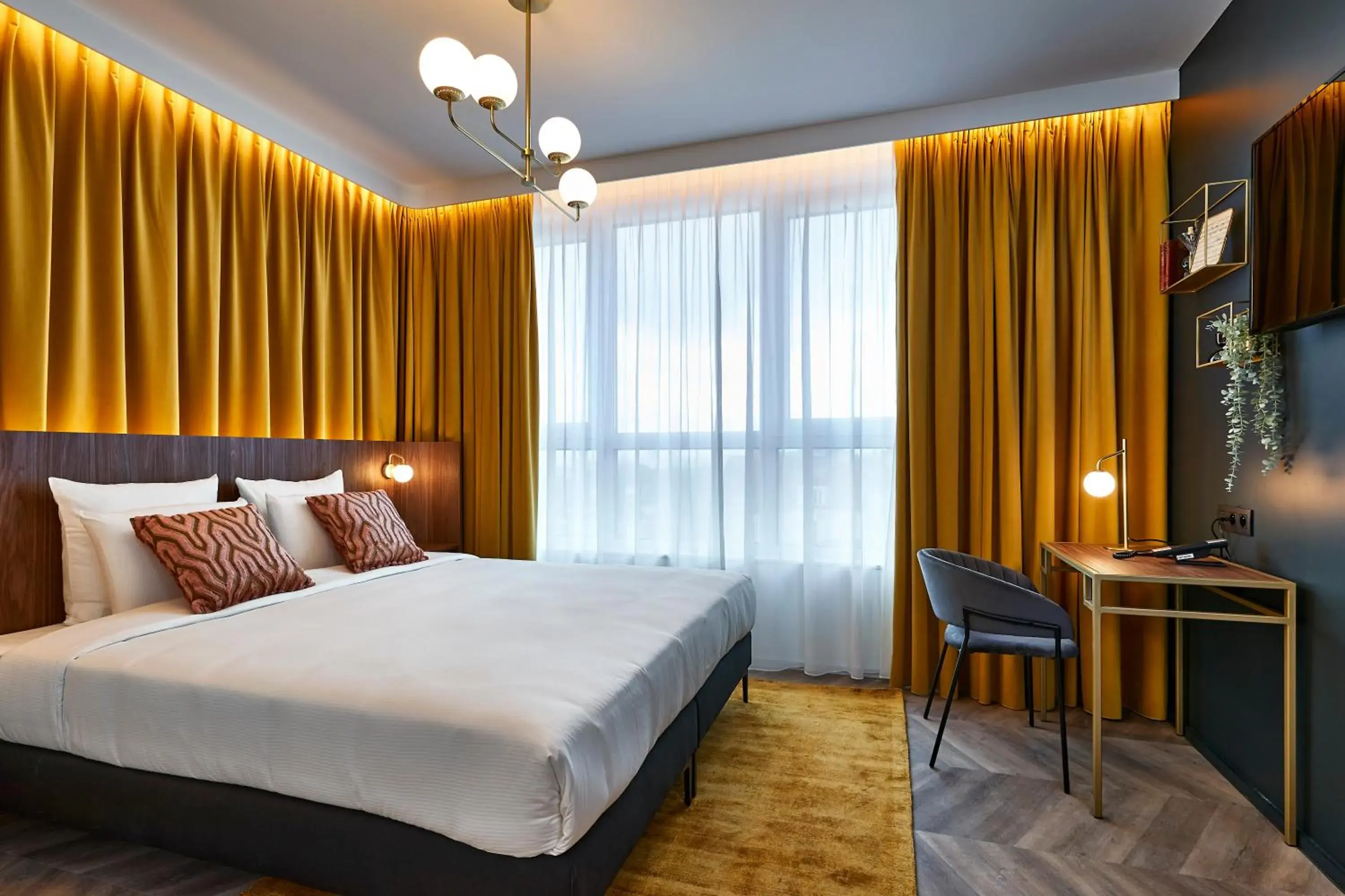 Bed in The Scott Hotel Brussels Bed in The Scott Hotel Brussels