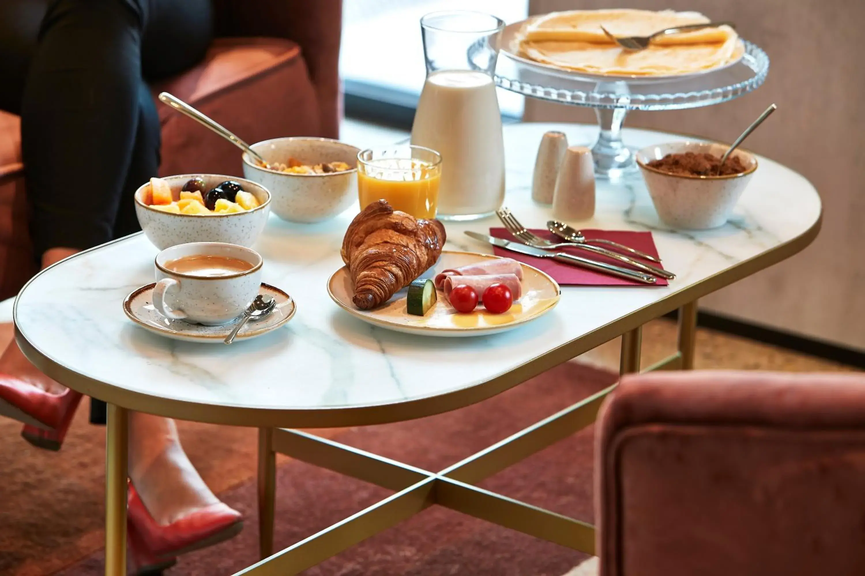 Buffet breakfast in The Scott Hotel Brussels Buffet breakfast in The Scott Hotel Brussels