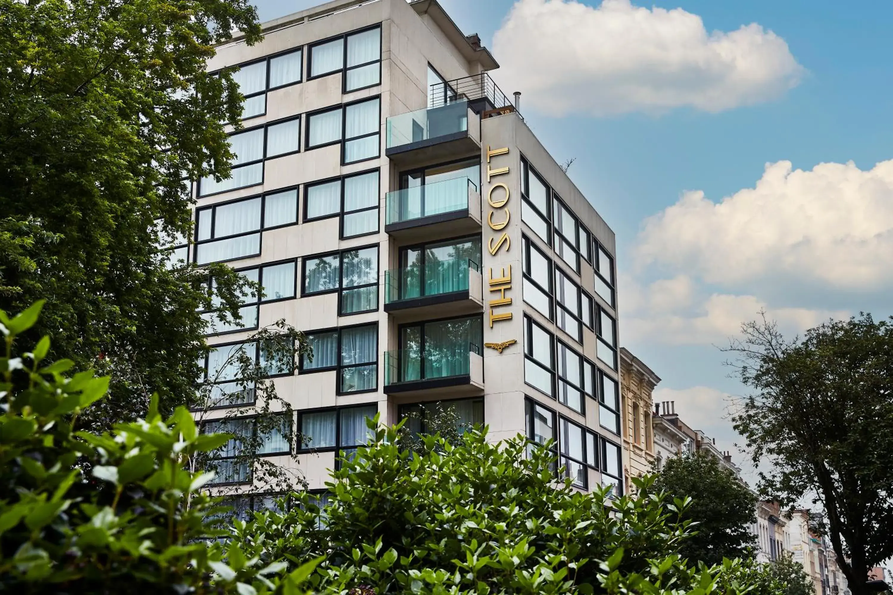 Facade/entrance in The Scott Hotel Brussels Facade/entrance in The Scott Hotel Brussels