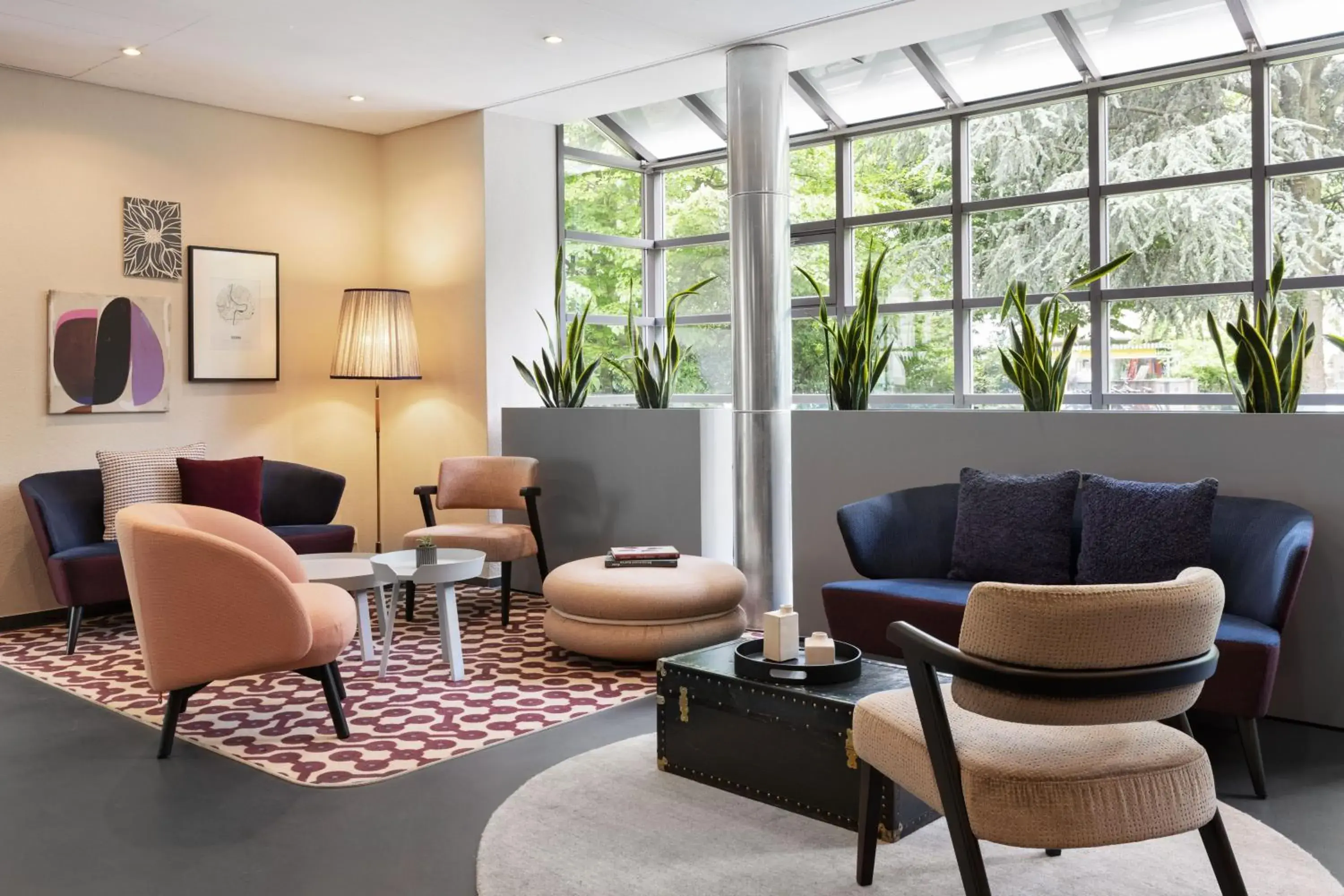 Lobby or reception in Hotel La Pergola Lobby or reception in Hotel La Pergola