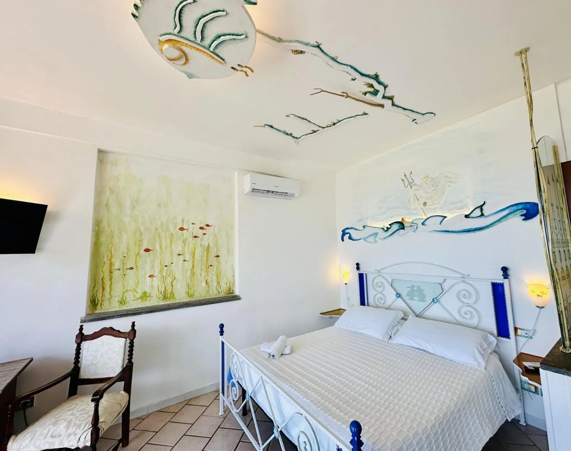 Decorative detail, Bed in Casa Mazzola