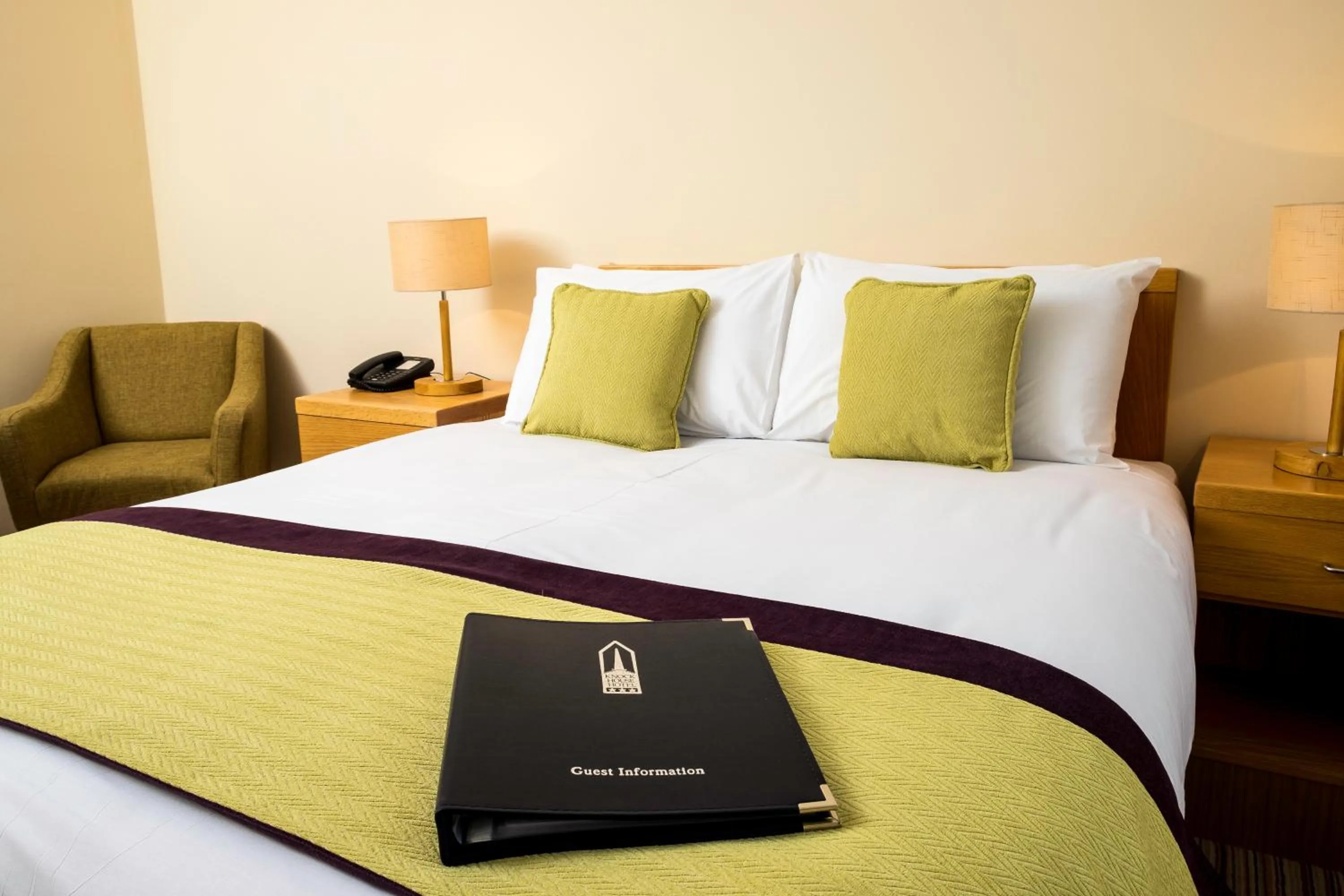 Bed in Knock House Hotel