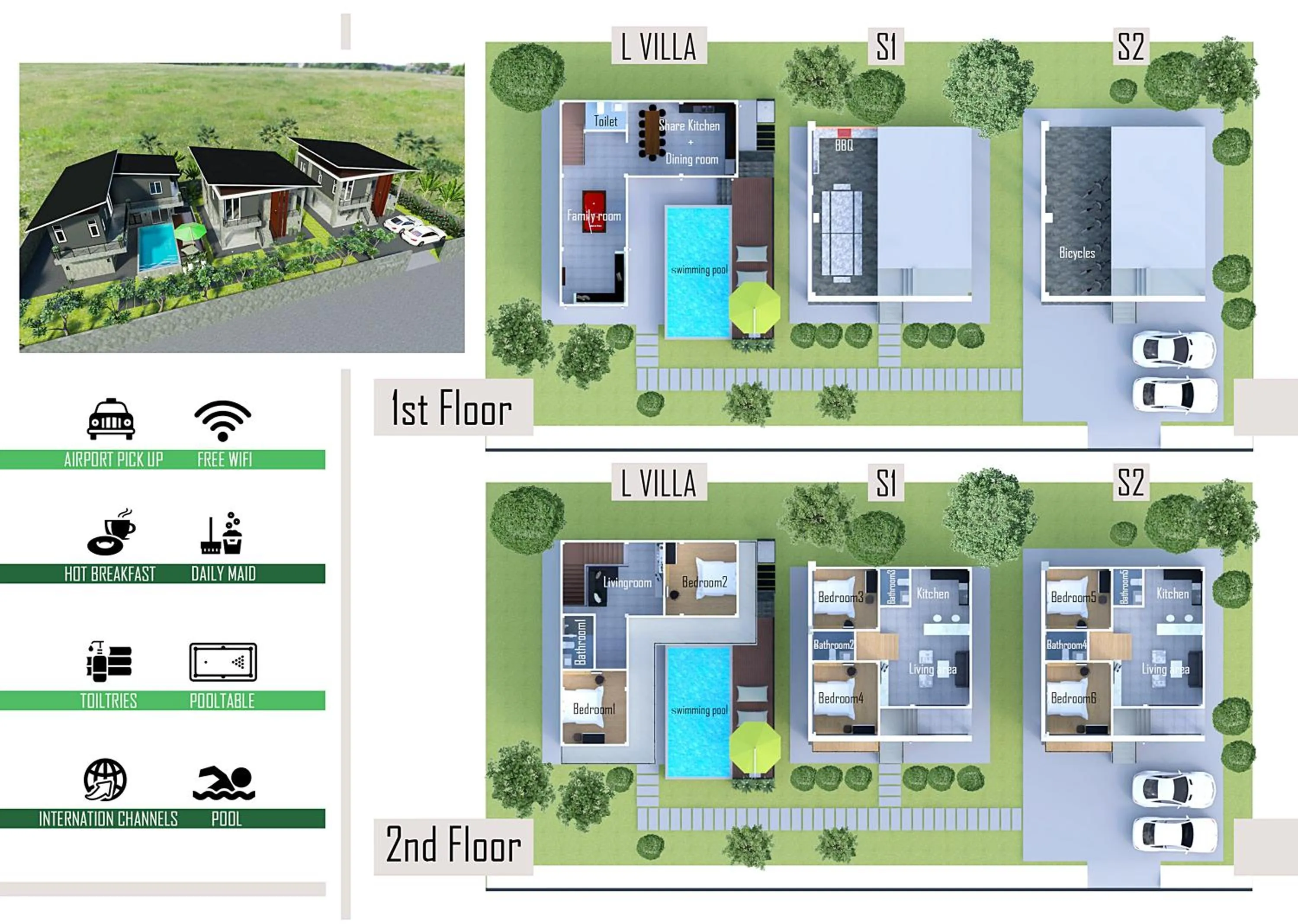 Property building in Villa Rajapruek Exclusive Entire Private 3 Villas rental near Airport