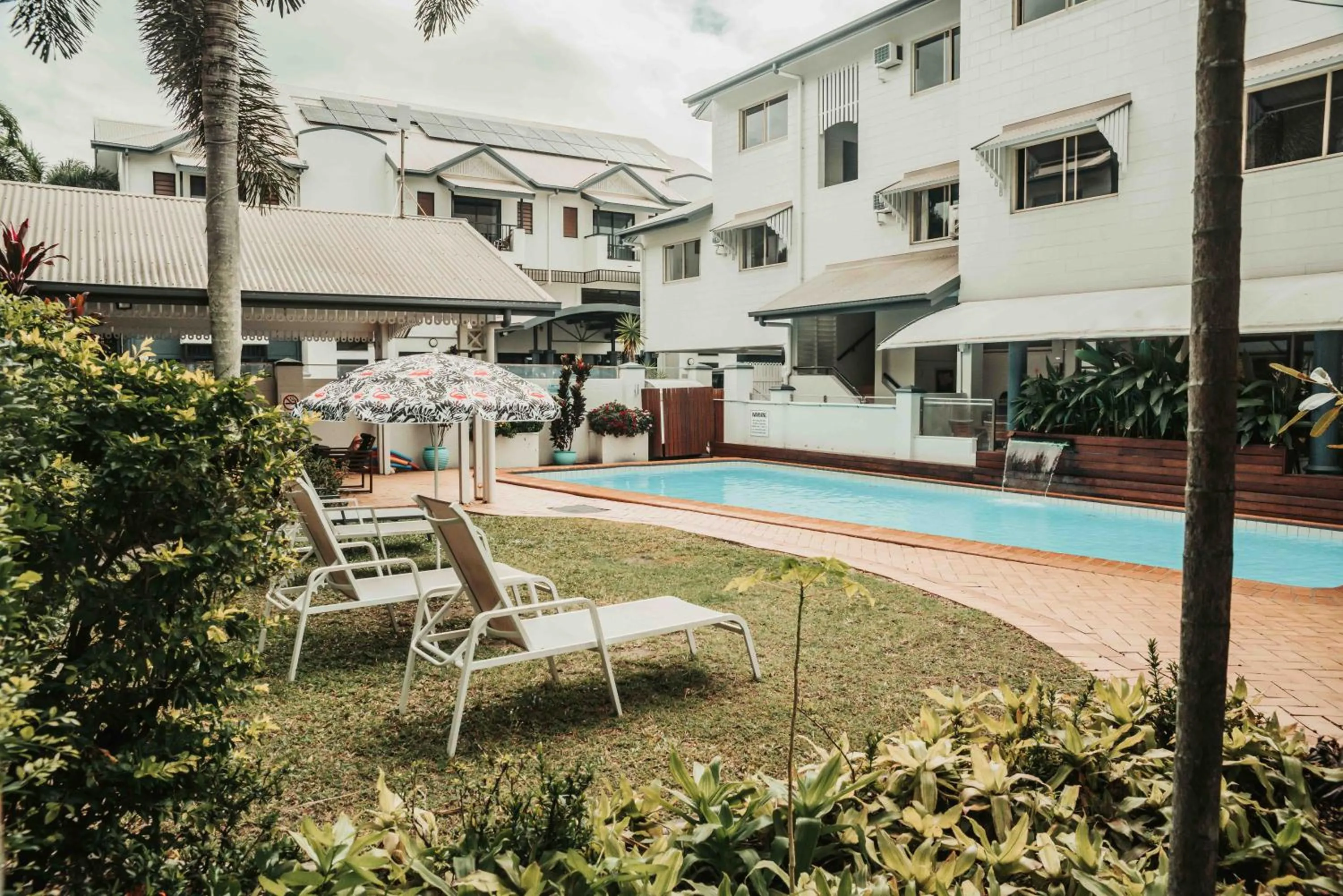Pool view in Cairns Queens Court