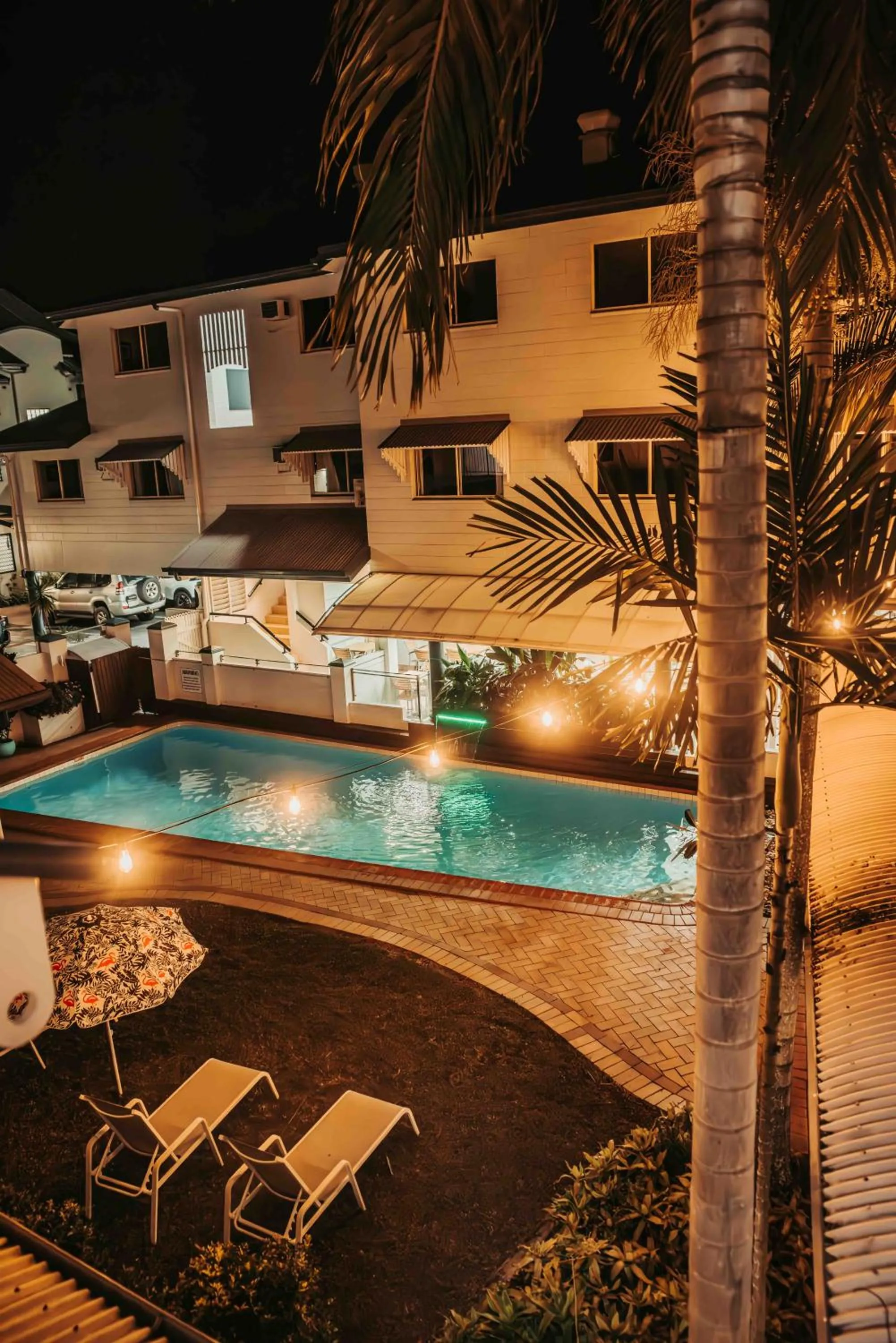 Pool view in Cairns Queens Court