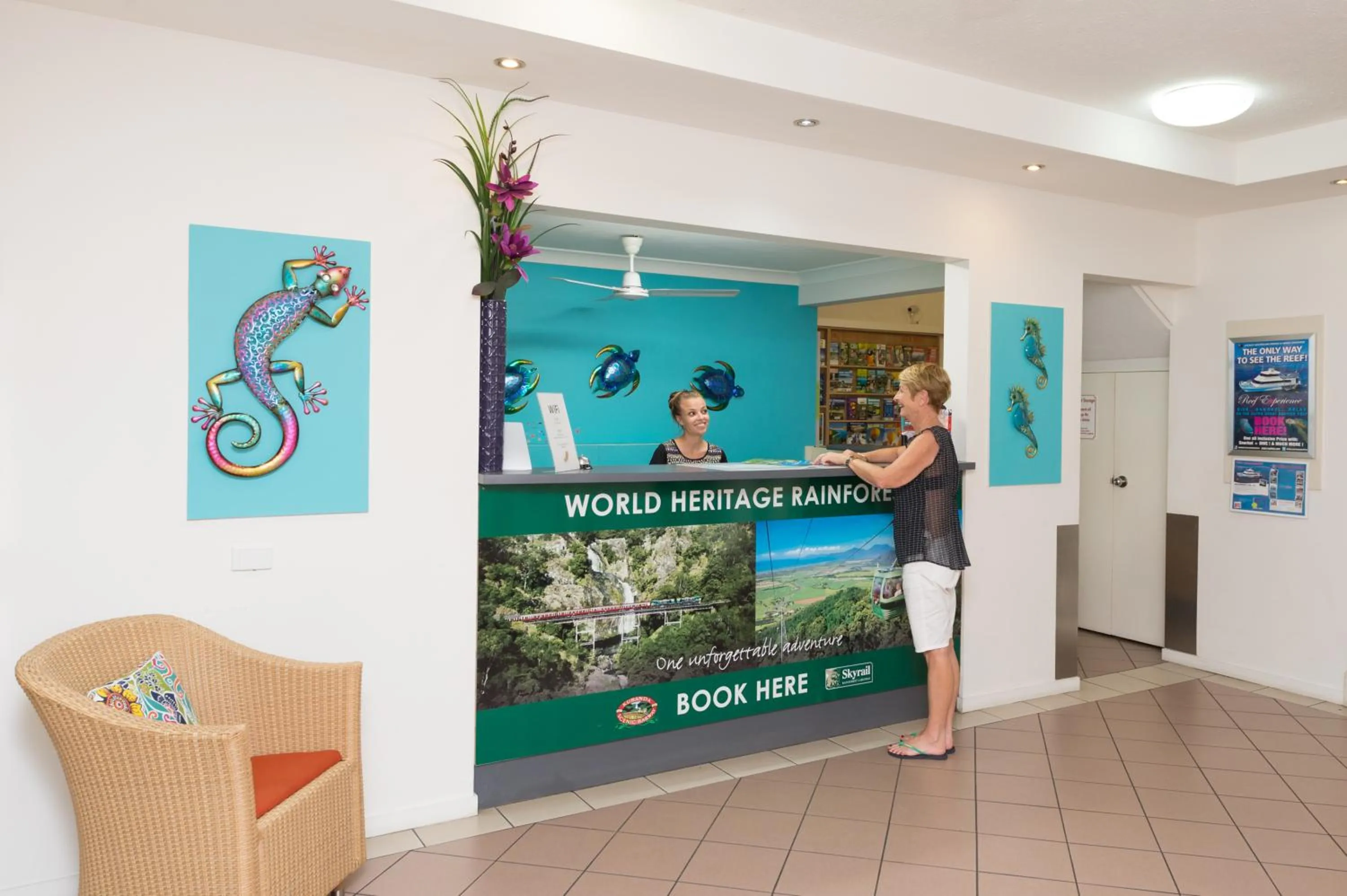 Lobby or reception in Cairns Queens Court