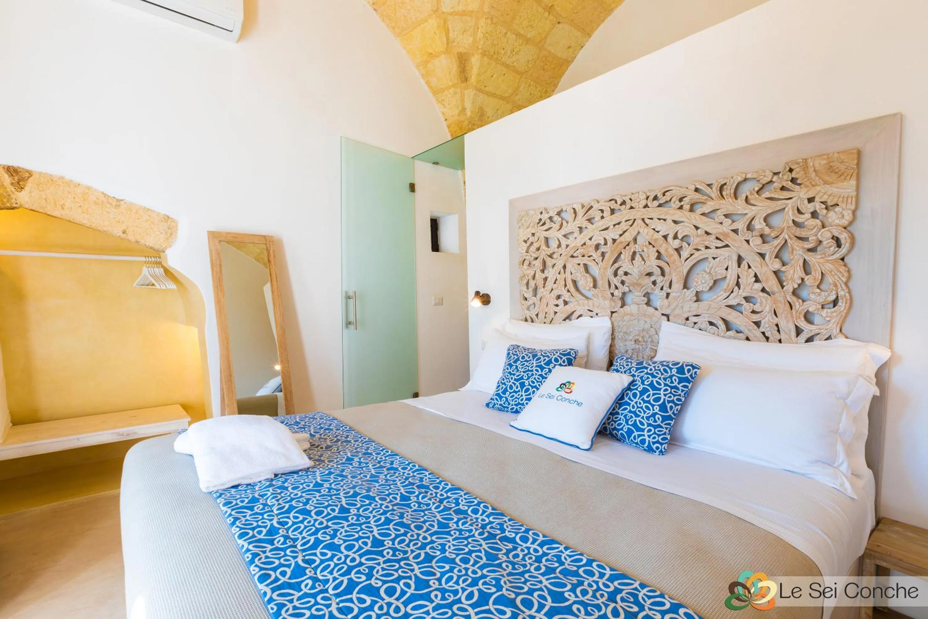 Bed in Le Sei Conche Relais & SPA