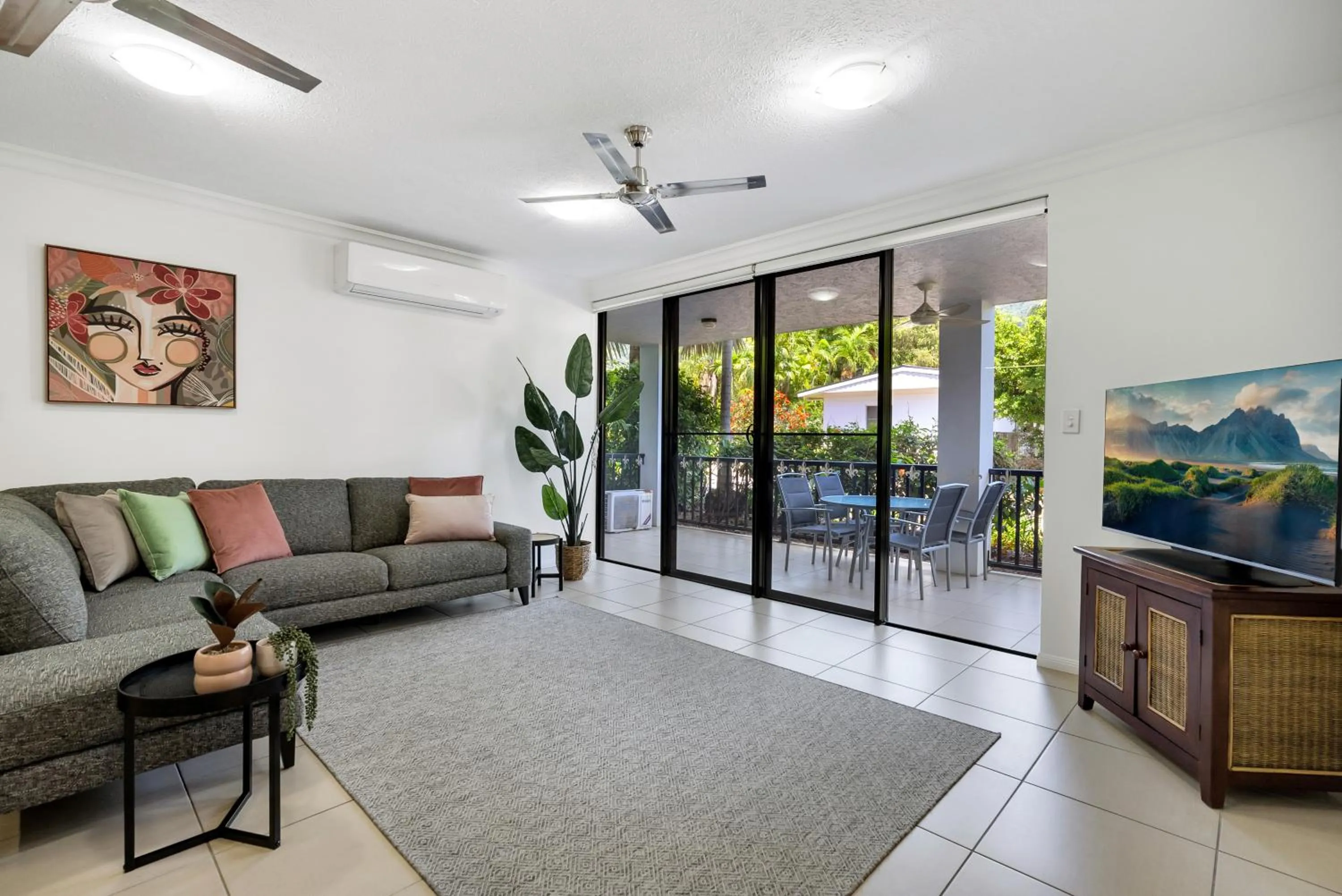 Living room in Elysium Apartments