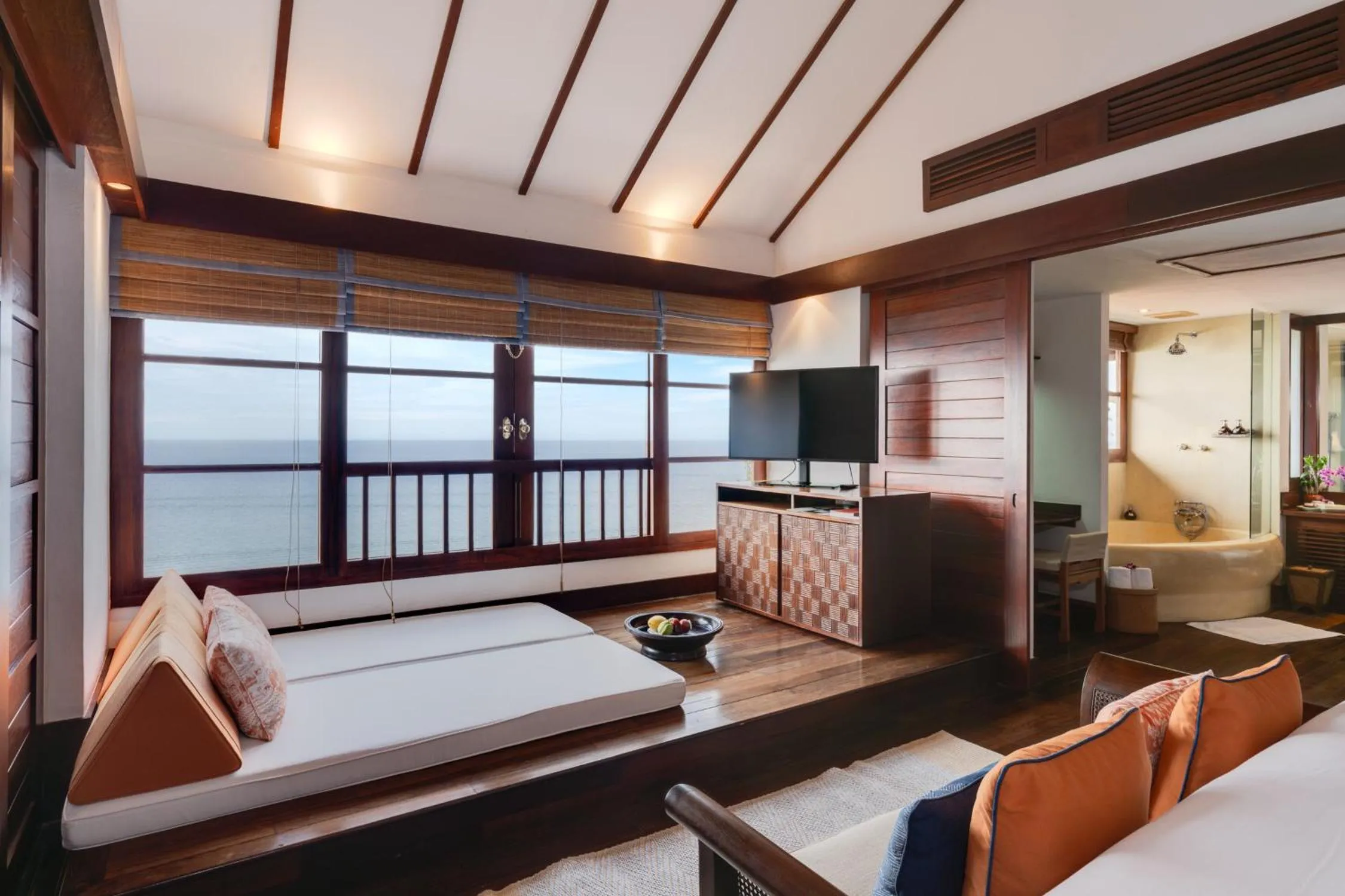 Sea view, Bed in Napasai Samui