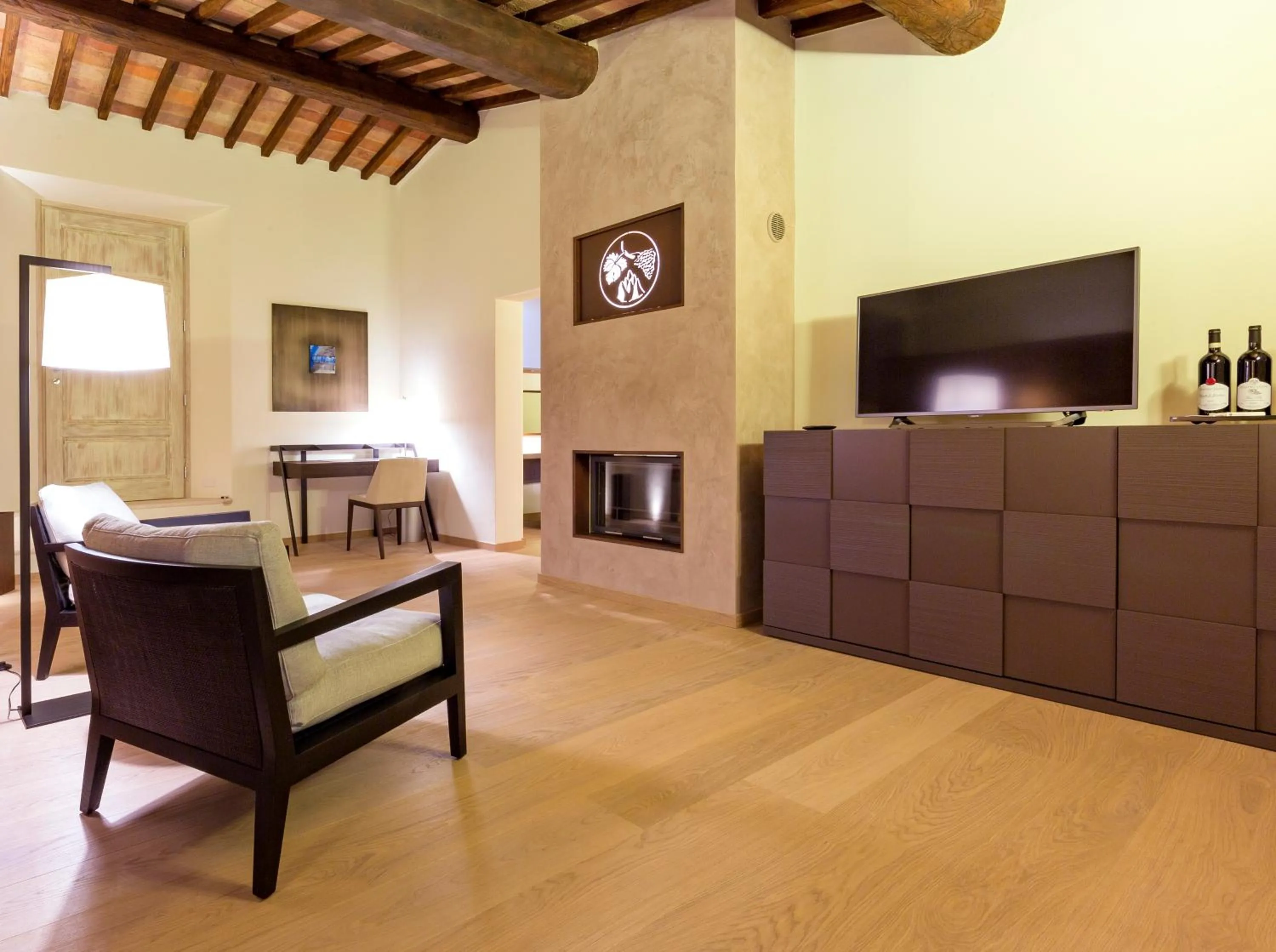 Seating area in Mastrojanni Relais