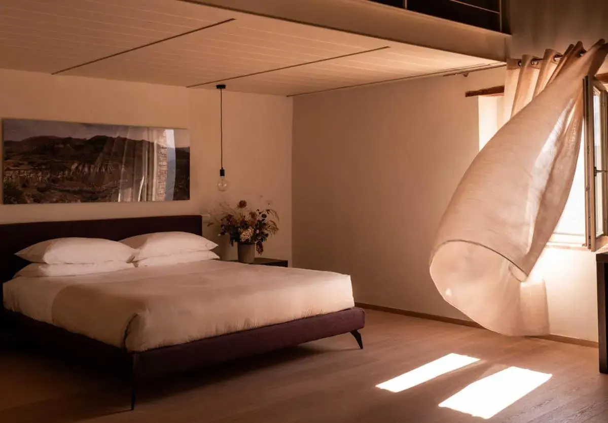 Bed in Mastrojanni Relais Bed in Mastrojanni Relais