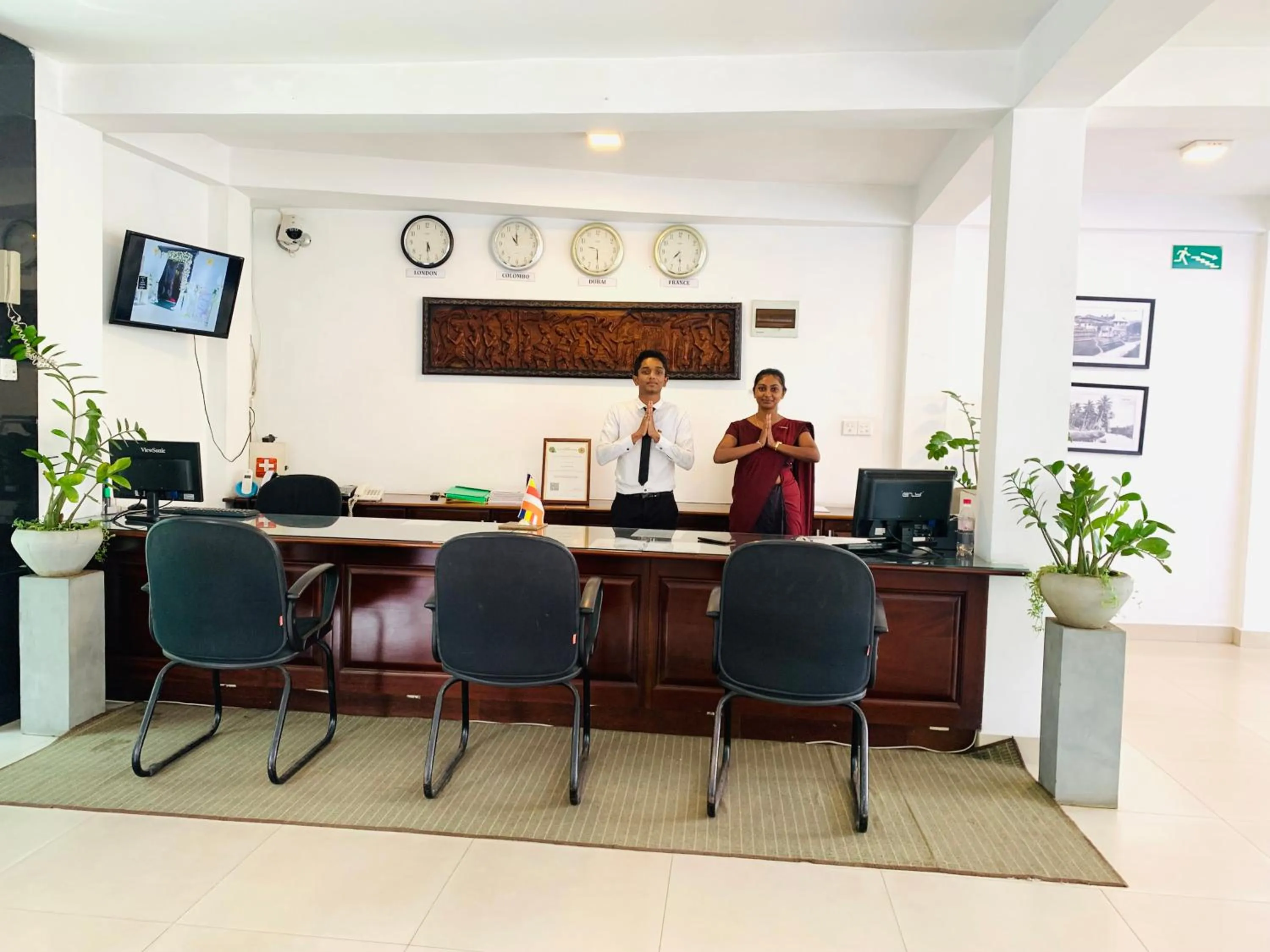 Lobby or reception in Hotel Gangaaddara
