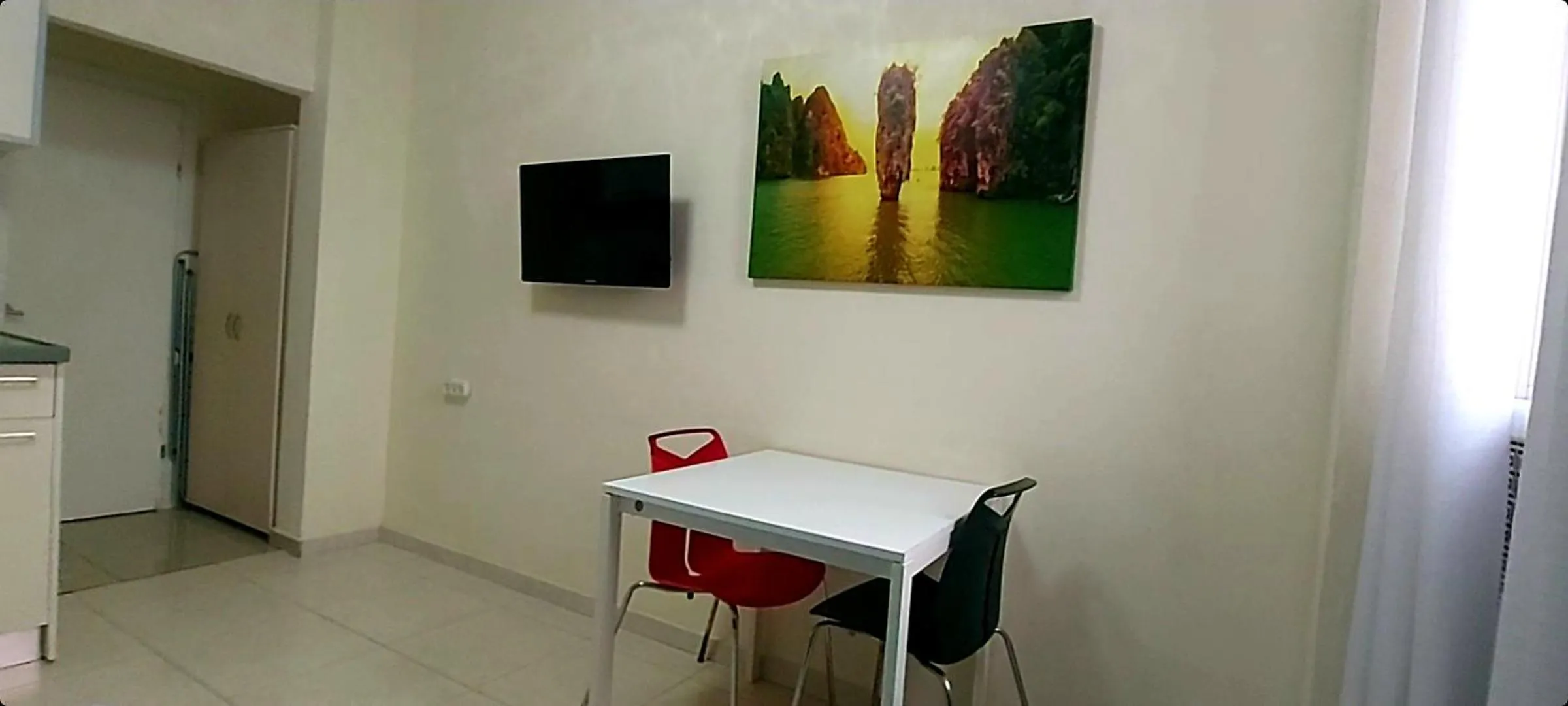 TV and multimedia in Beachfront Studio Apartment Bat Yam 412