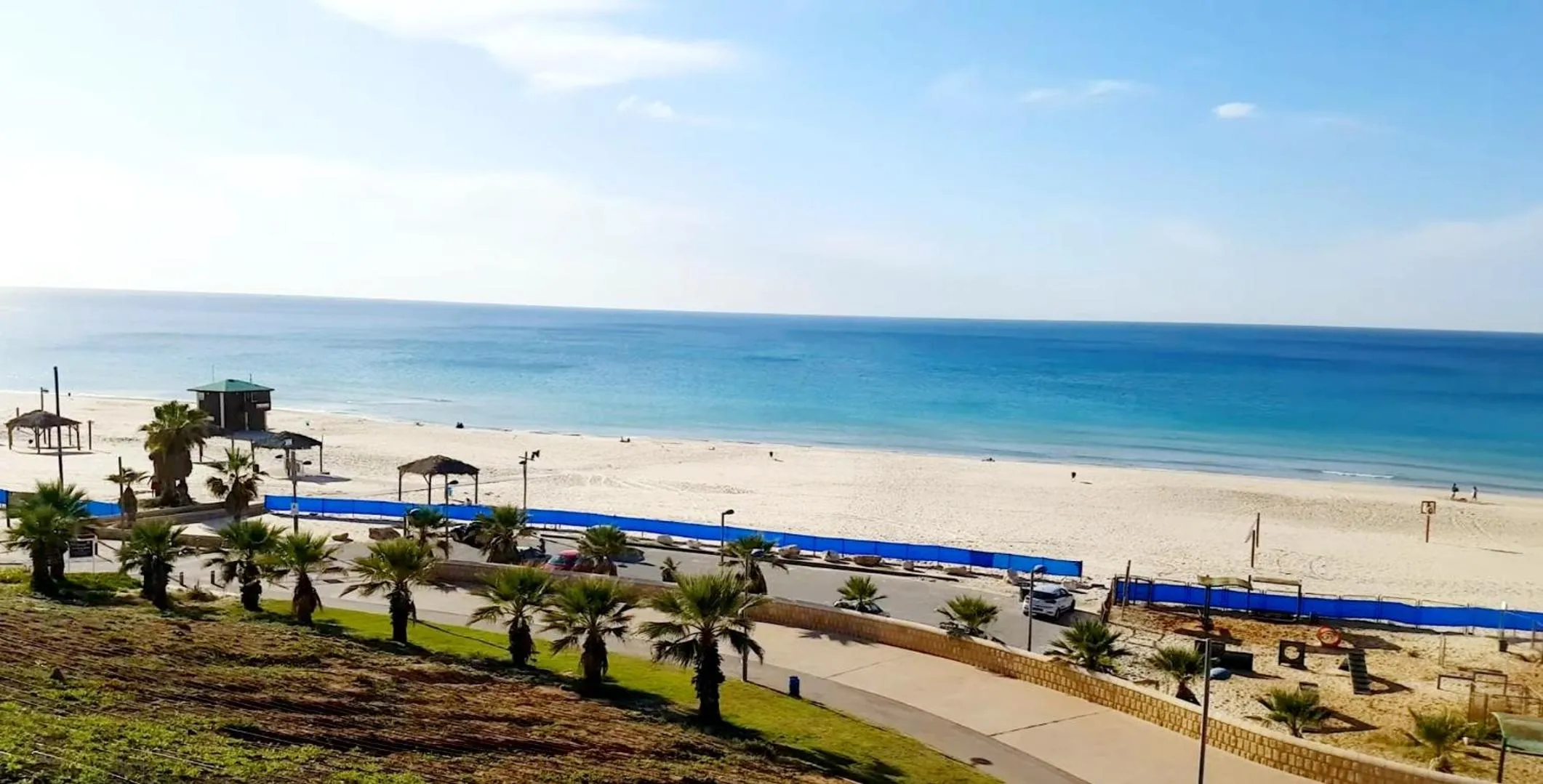 Beach in Beachfront Studio Apartment Bat Yam 412