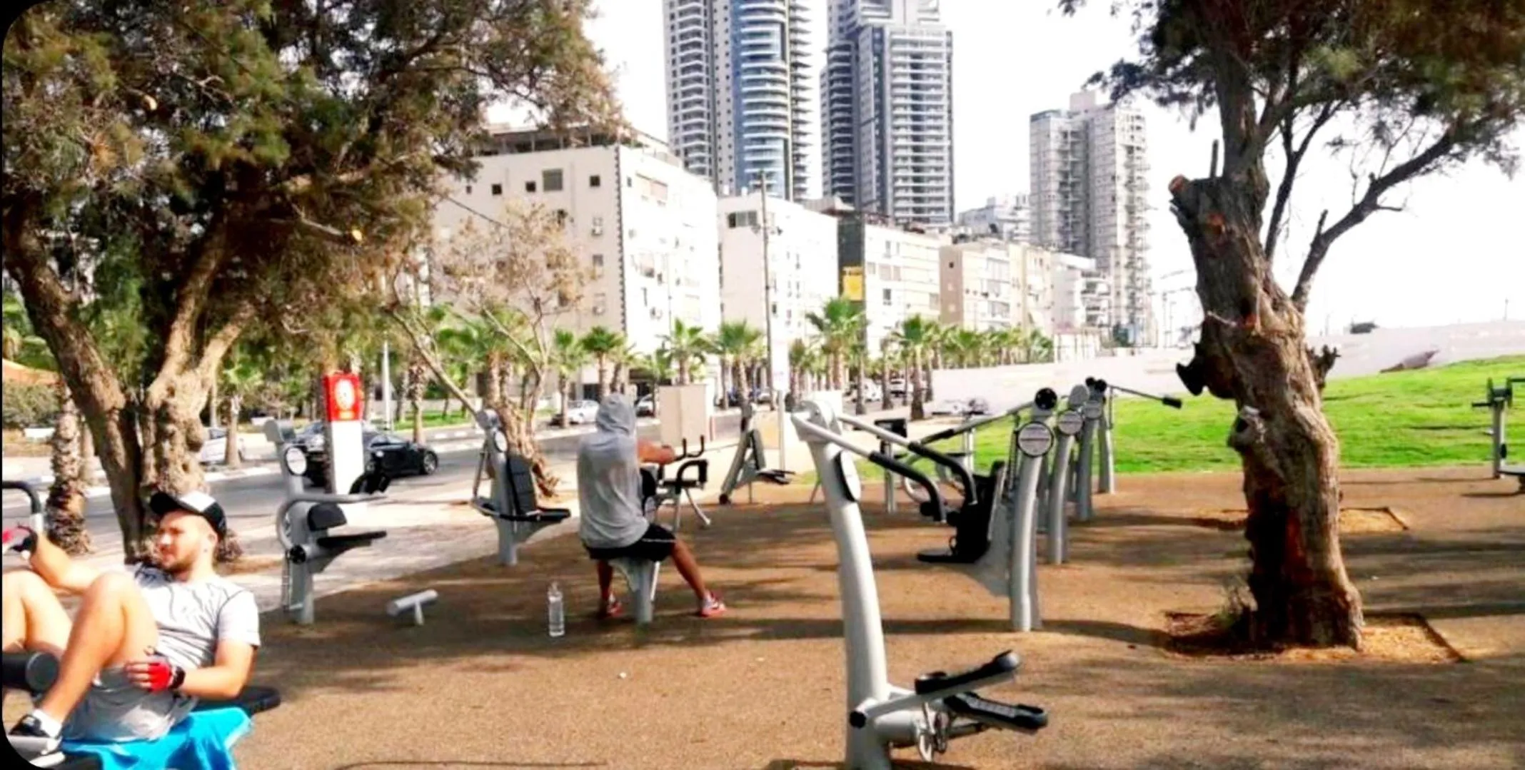 People in Beachfront Studio Apartment Bat Yam 412