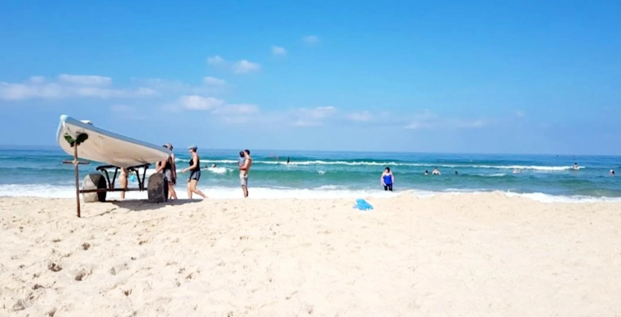 People in Beachfront Studio Apartment Bat Yam 412