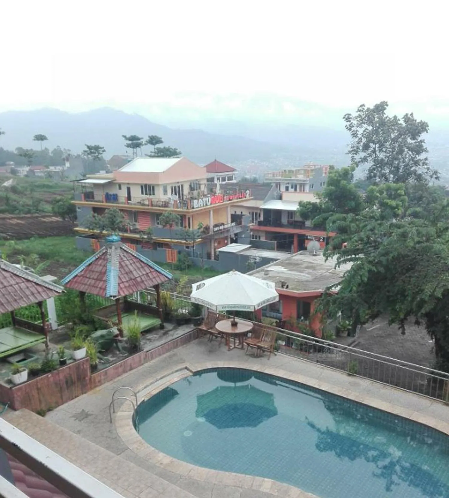 Pool view in Villa Panderman Indah