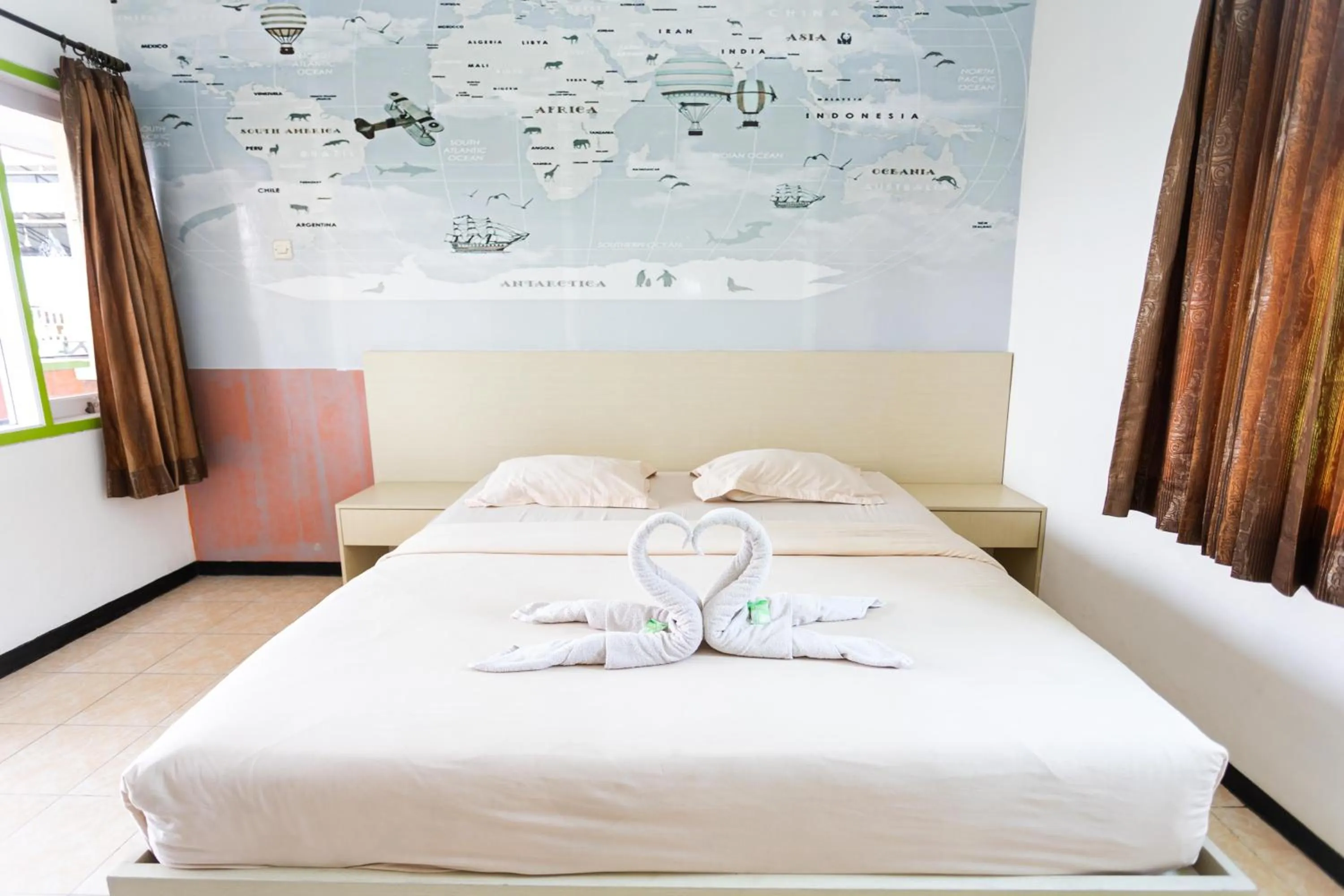 Bed in Villa Panderman Indah