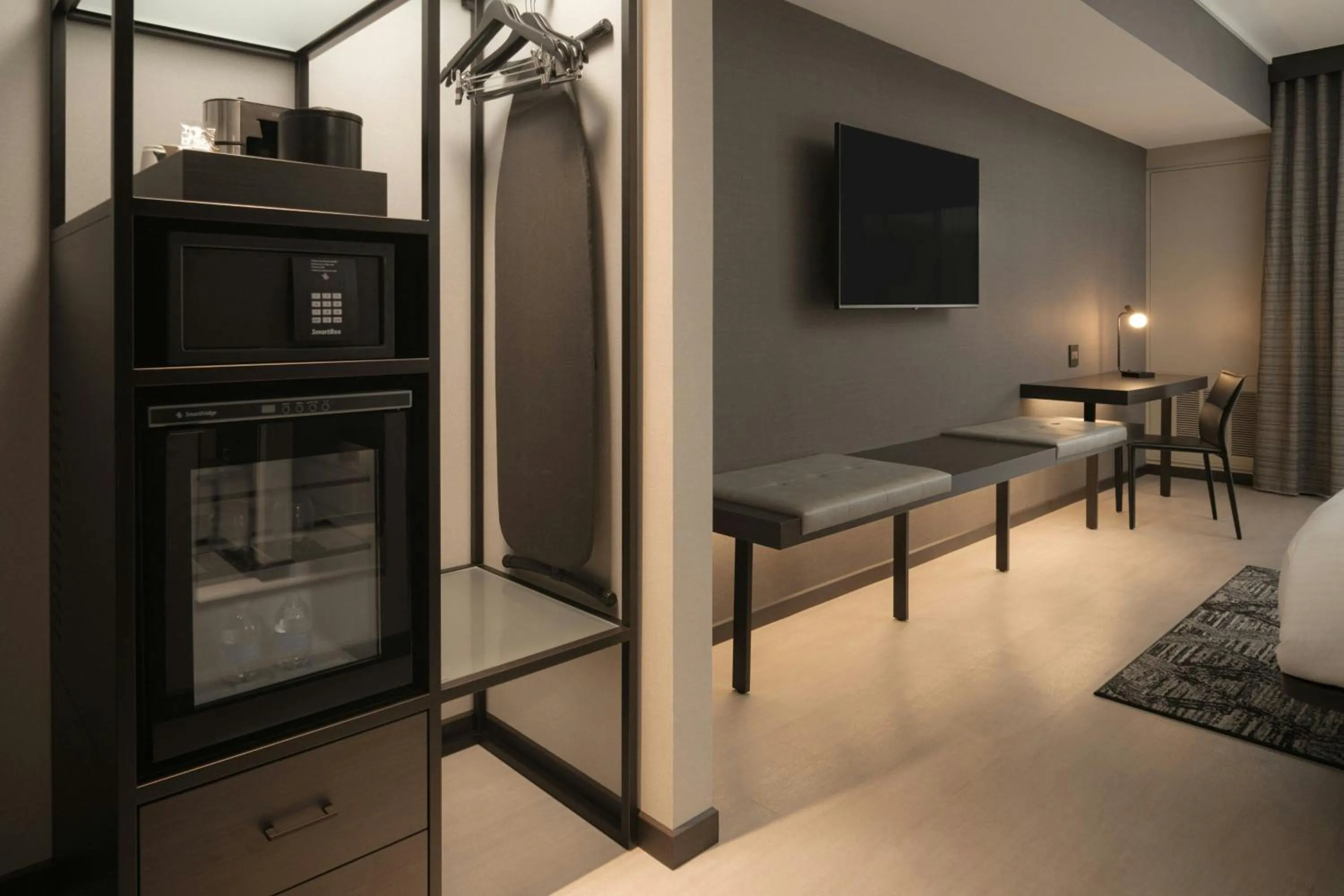 Photo of the whole room, Bed in AC Hotel Asheville Biltmore Village