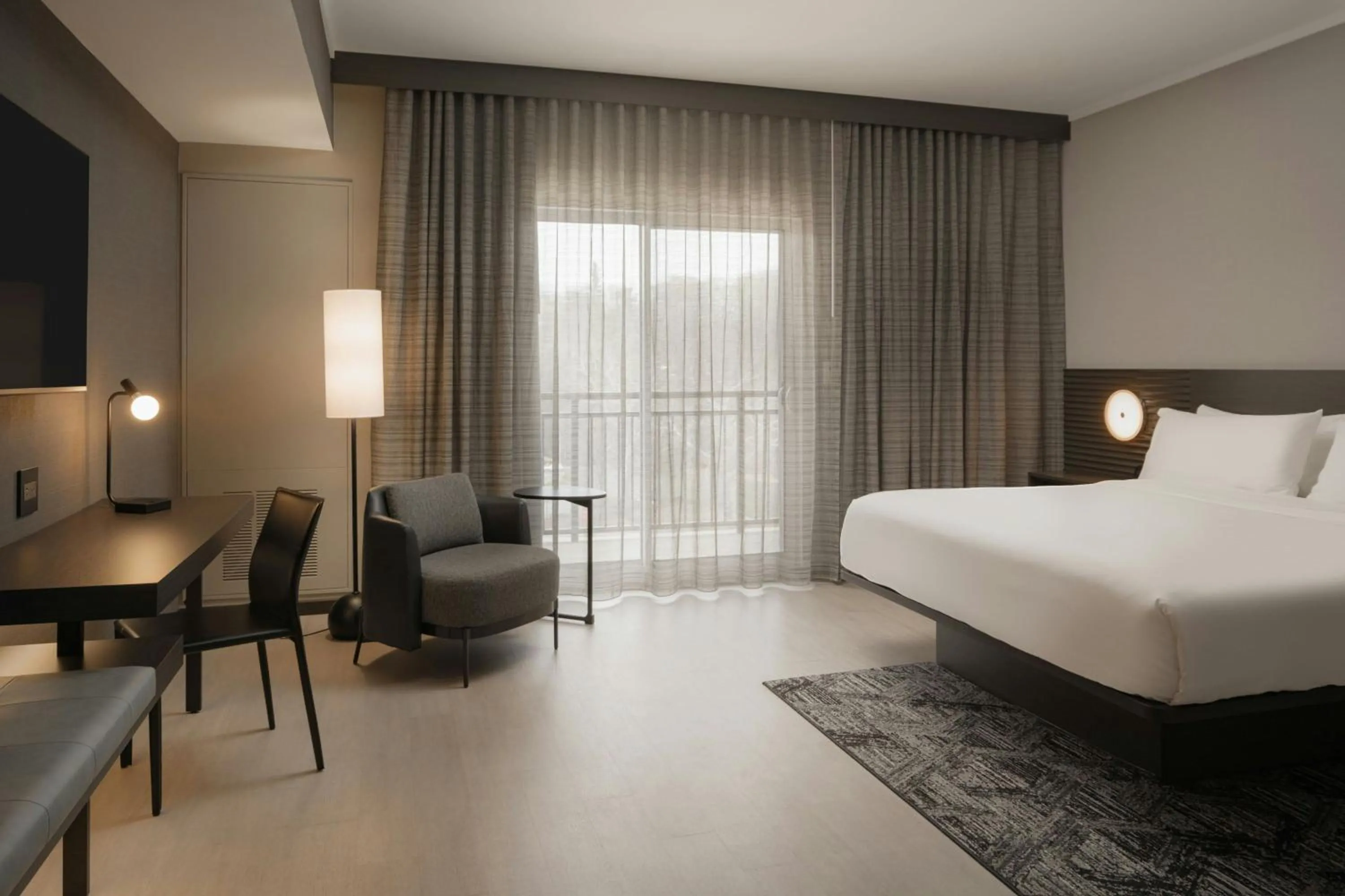 Photo of the whole room, Bed in AC Hotel Asheville Biltmore Village