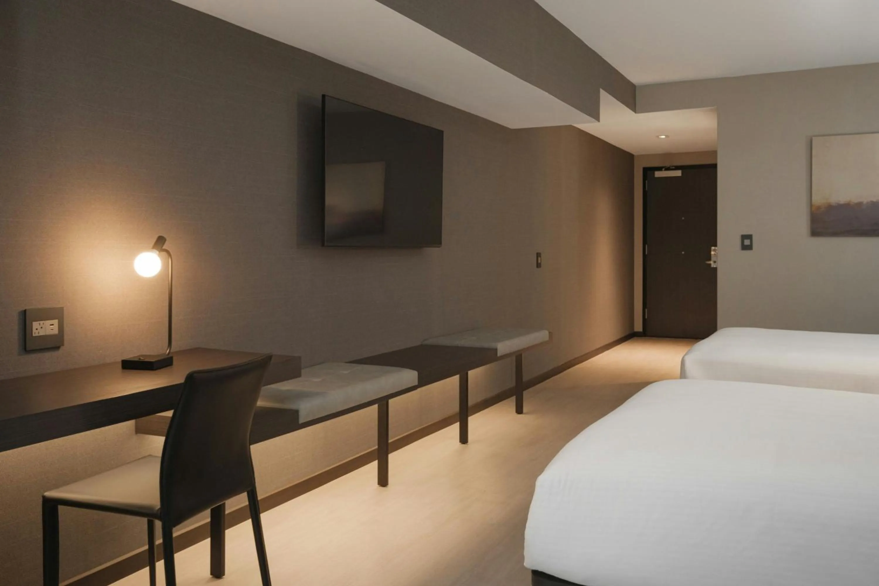 Photo of the whole room, Bed in AC Hotel Asheville Biltmore Village