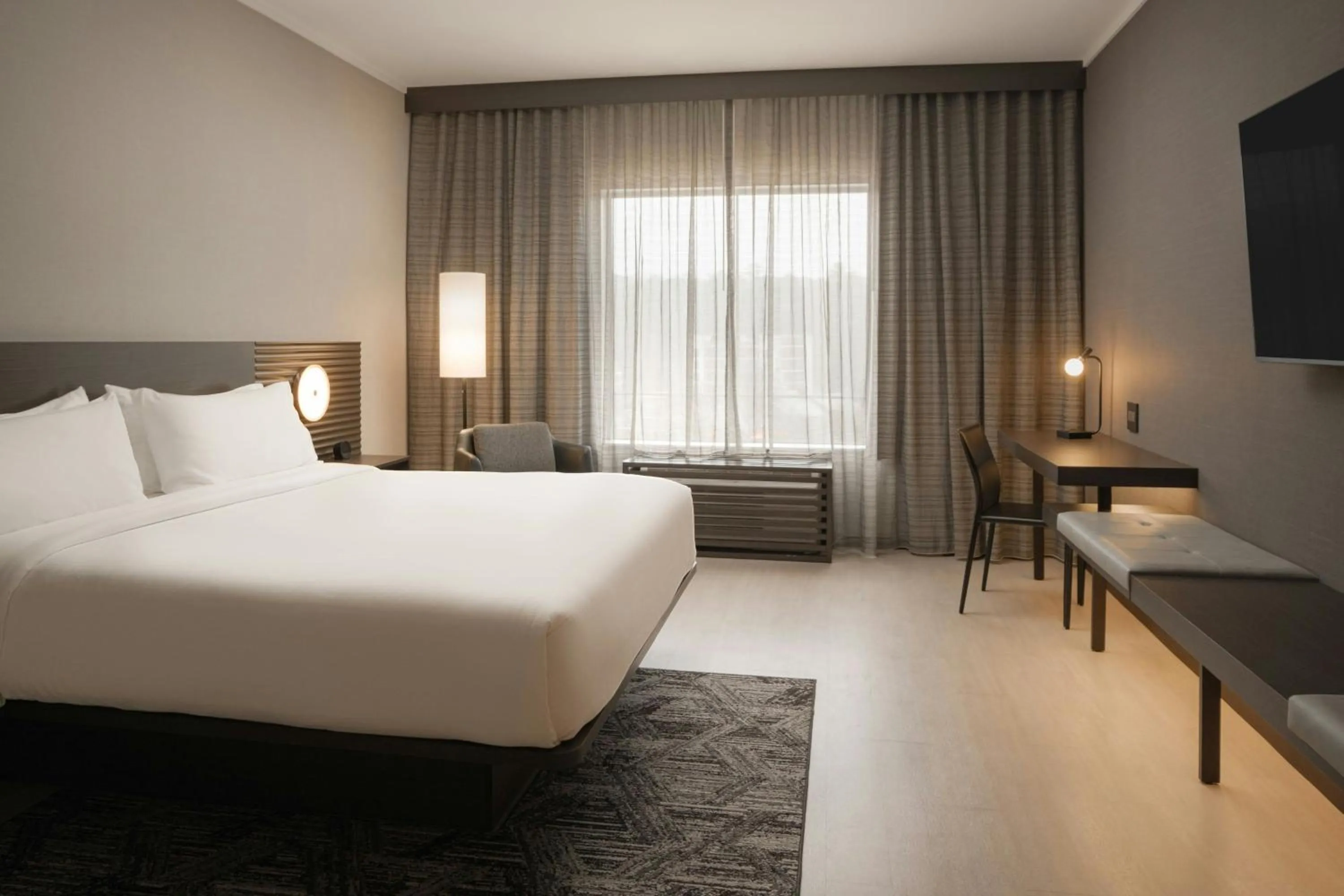 Photo of the whole room, Bed in AC Hotel Asheville Biltmore Village