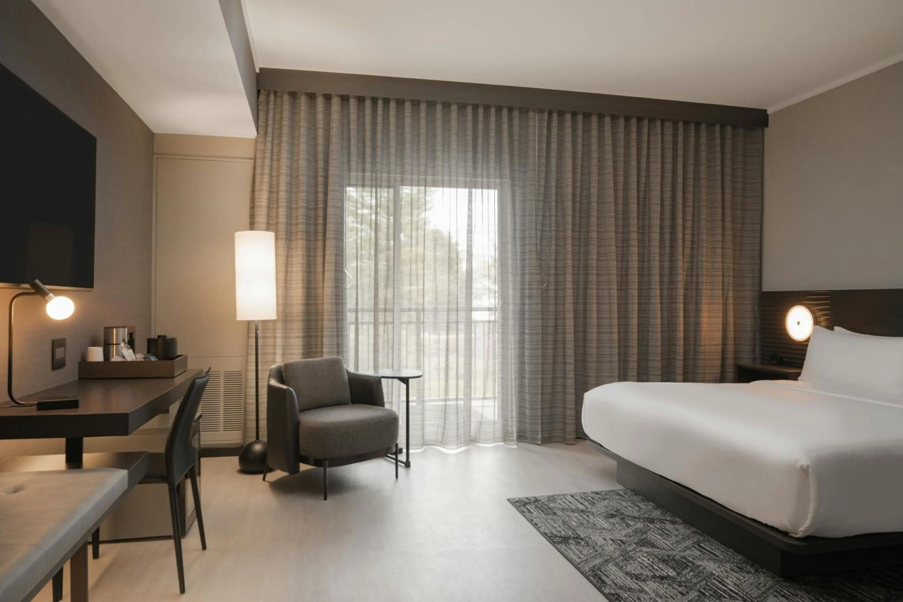 Photo of the whole room, Bed in AC Hotel Asheville Biltmore Village