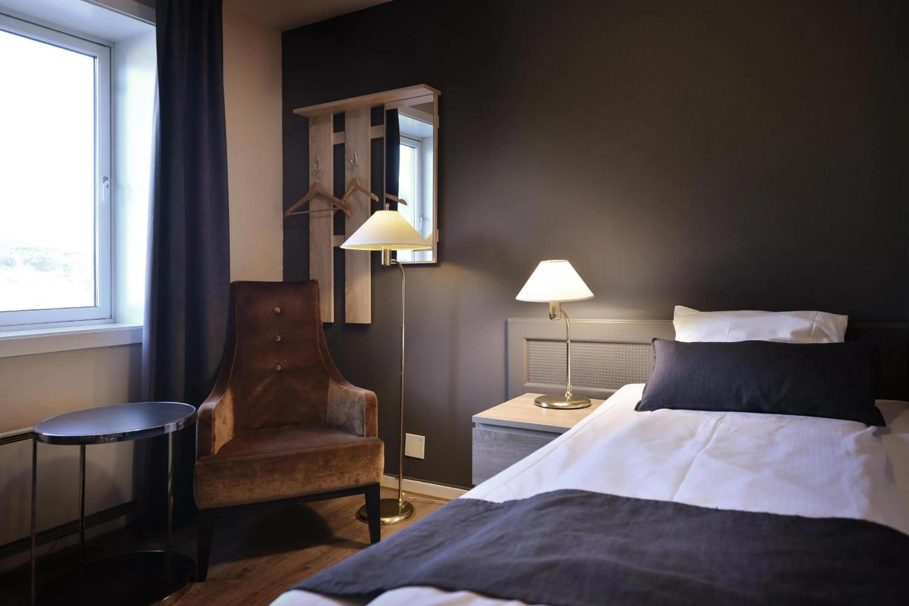 Bedroom, Bed in Scandic Fauske