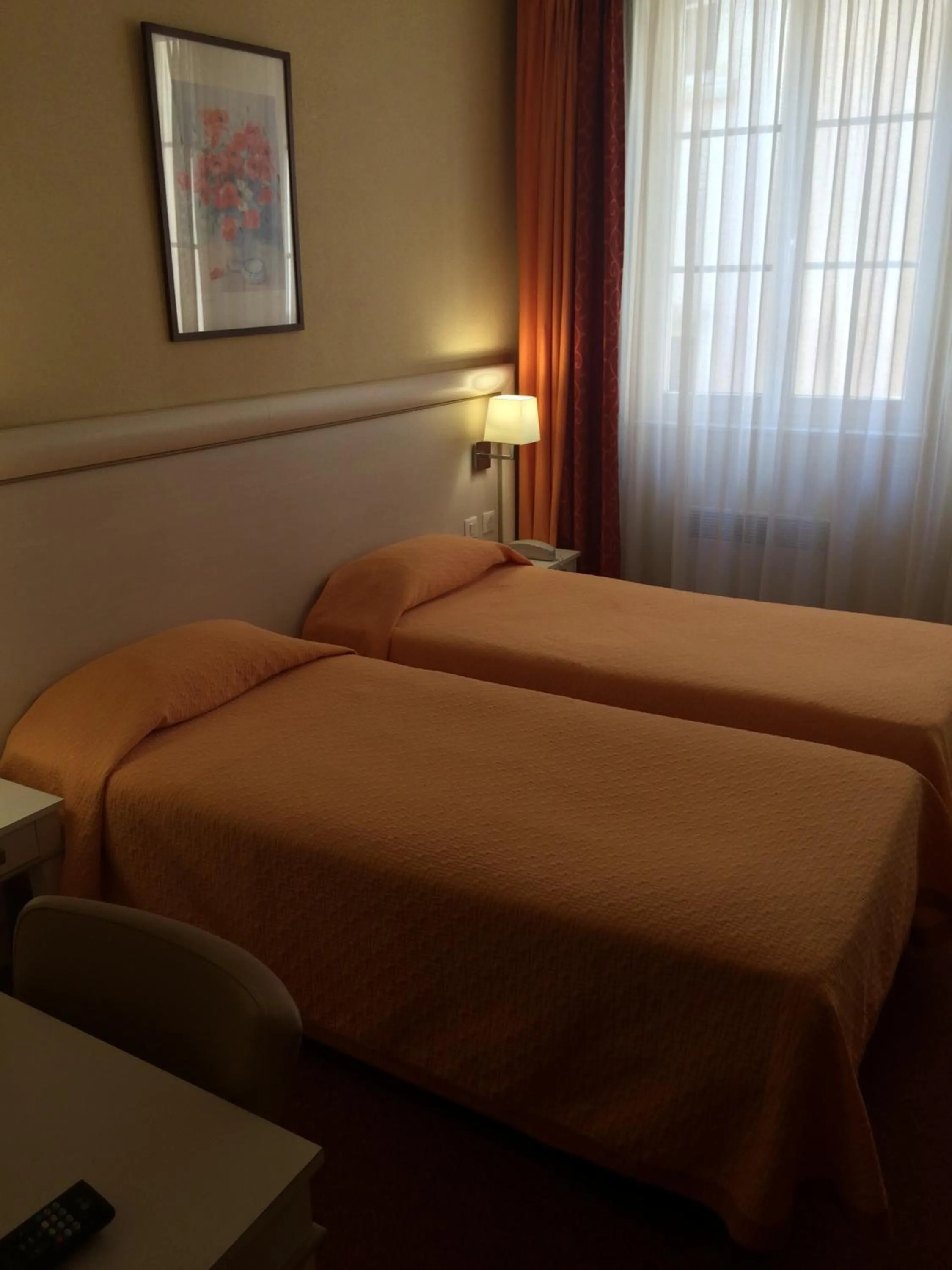 Bed in Hotel Elysée