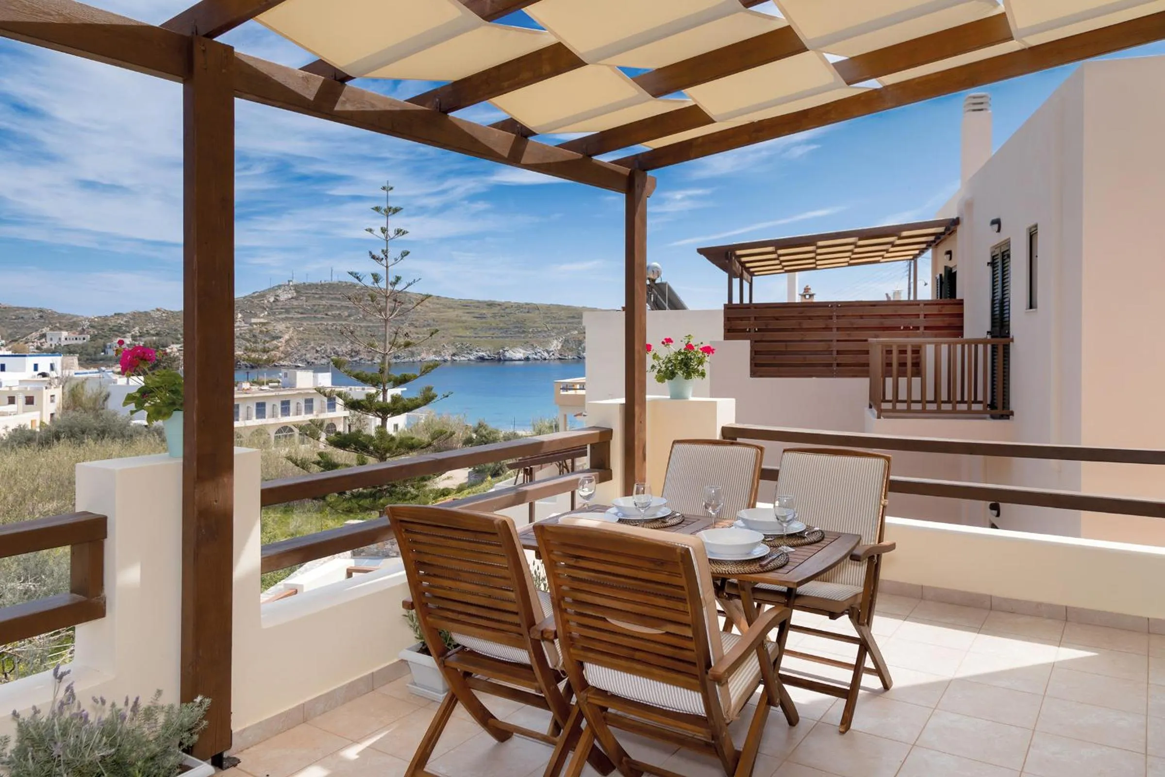 Balcony/Terrace in Syra Suites