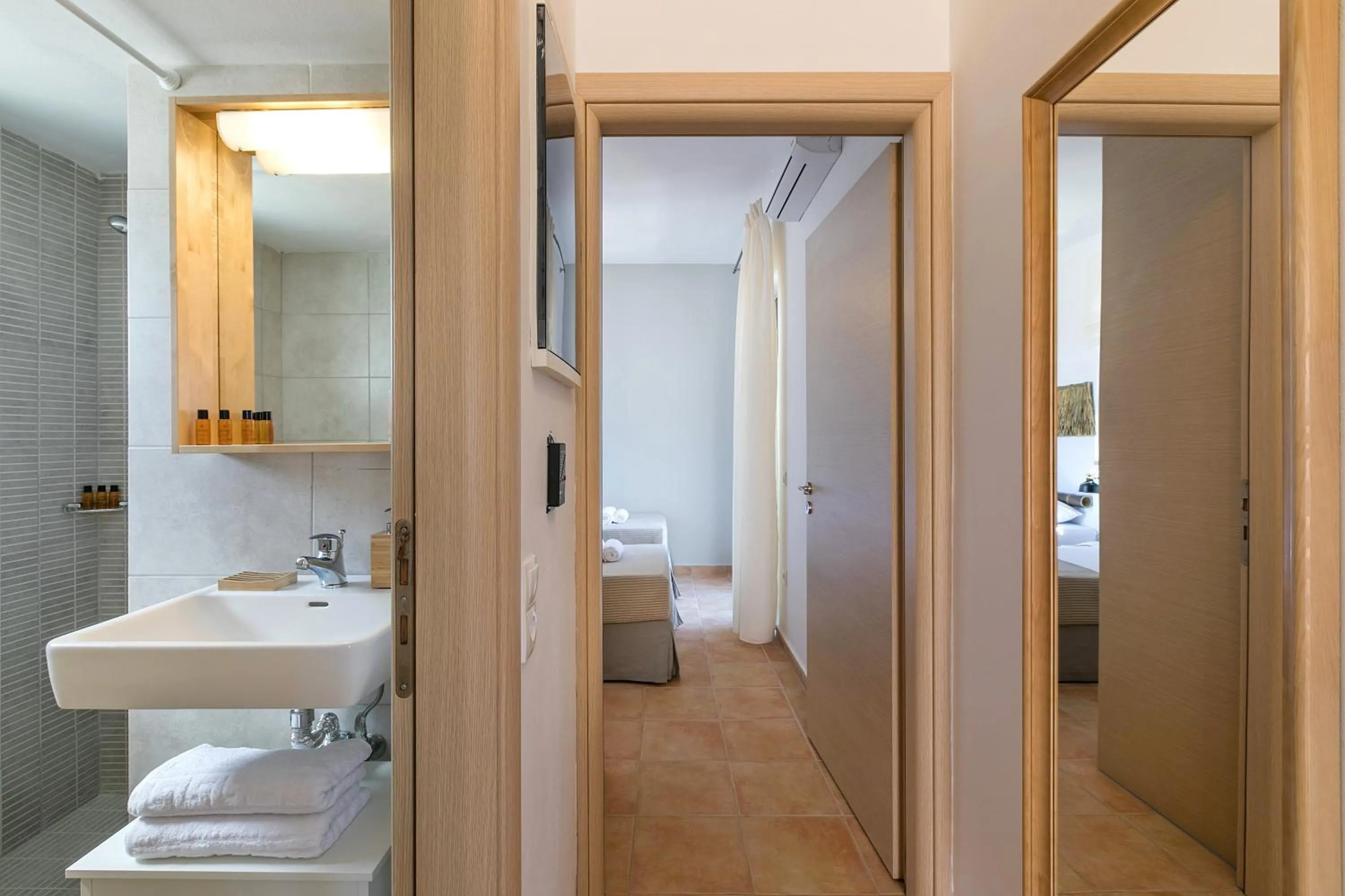 Bathroom in Syra Suites