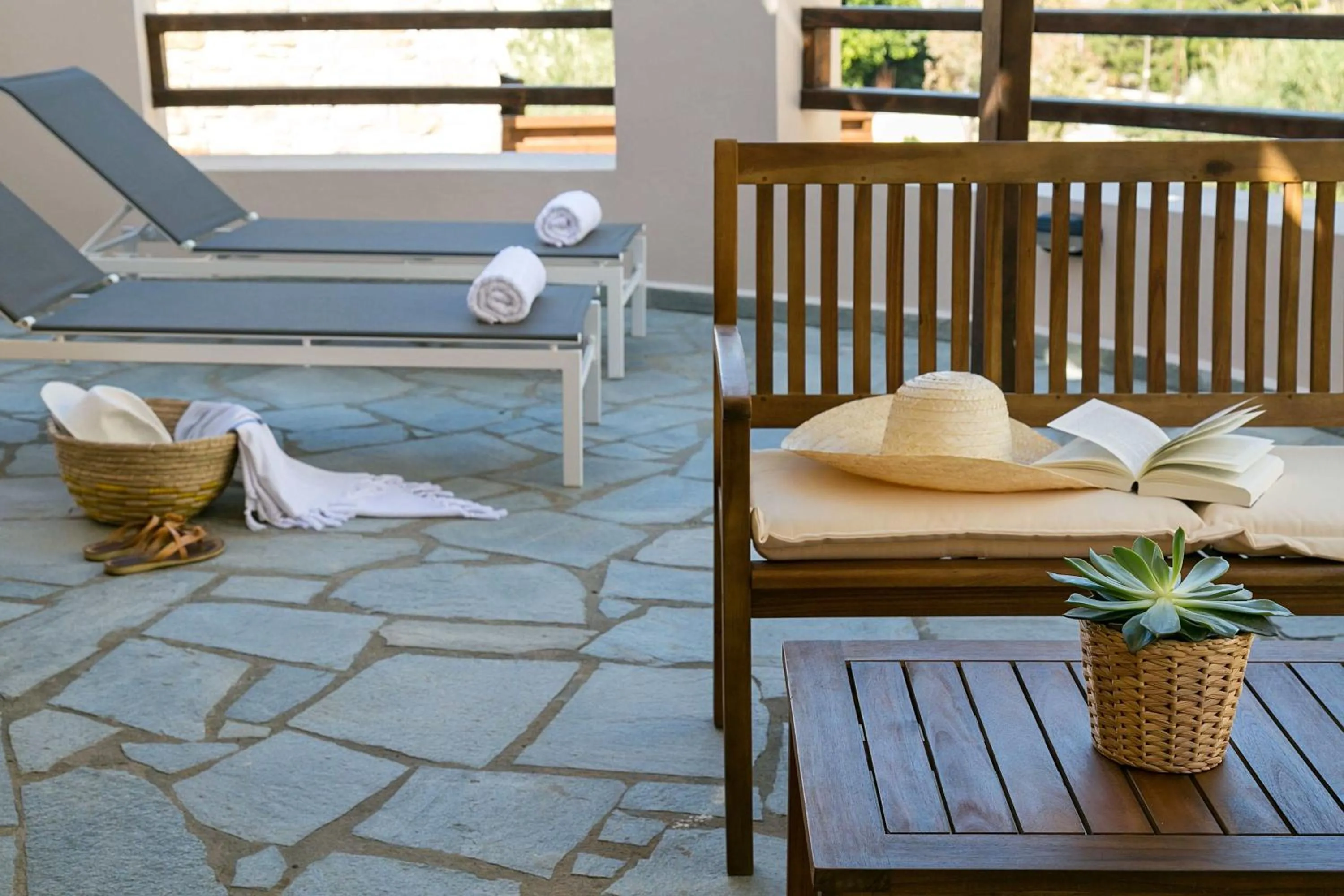 Balcony/Terrace in Syra Suites