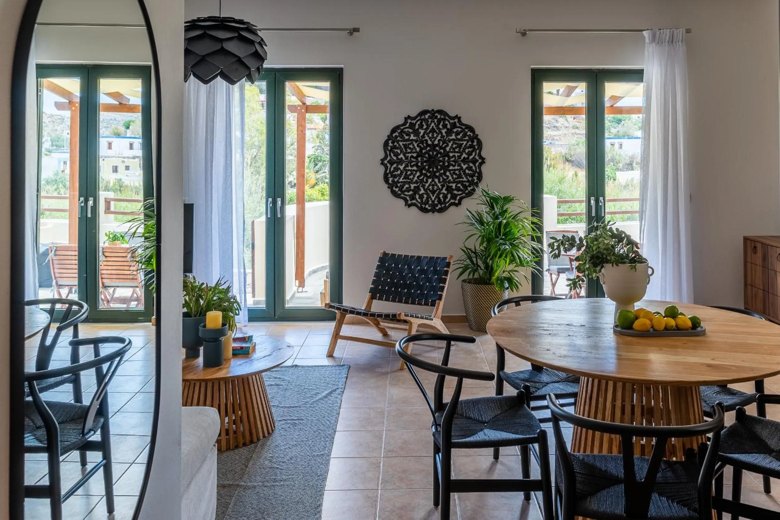 Living room in Syra Suites