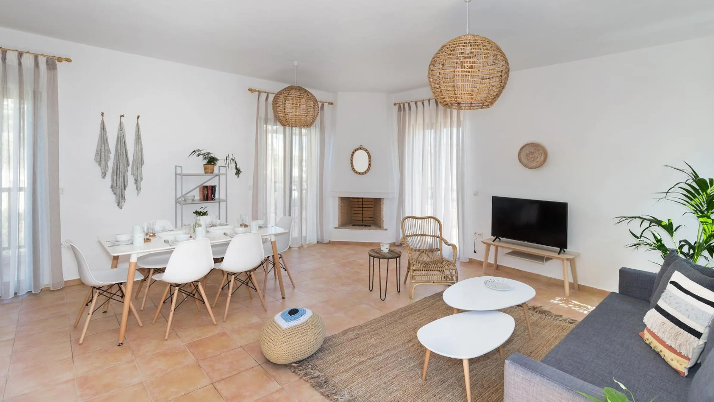 Living room in Syra Suites