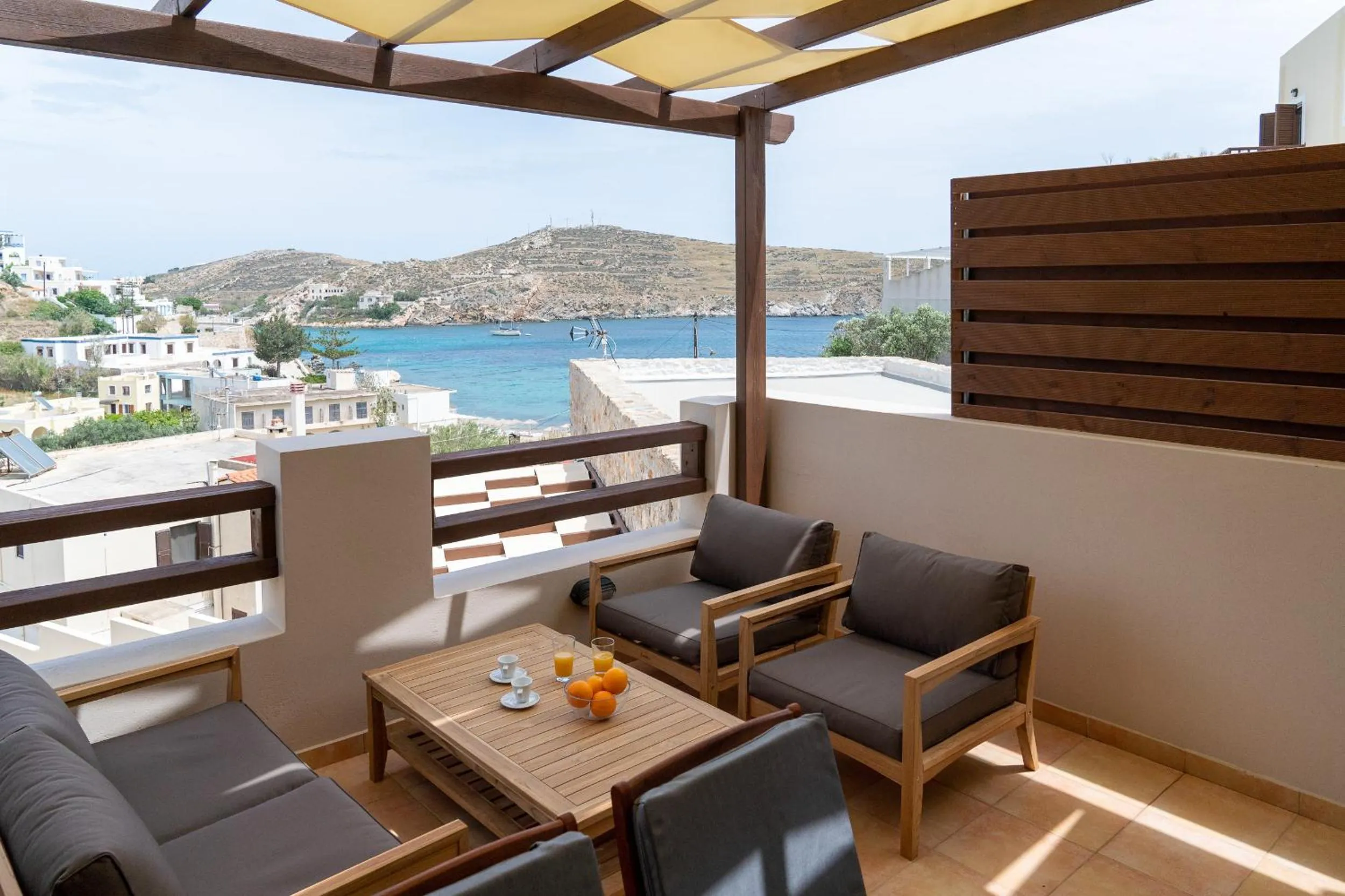 Balcony/Terrace in Syra Suites